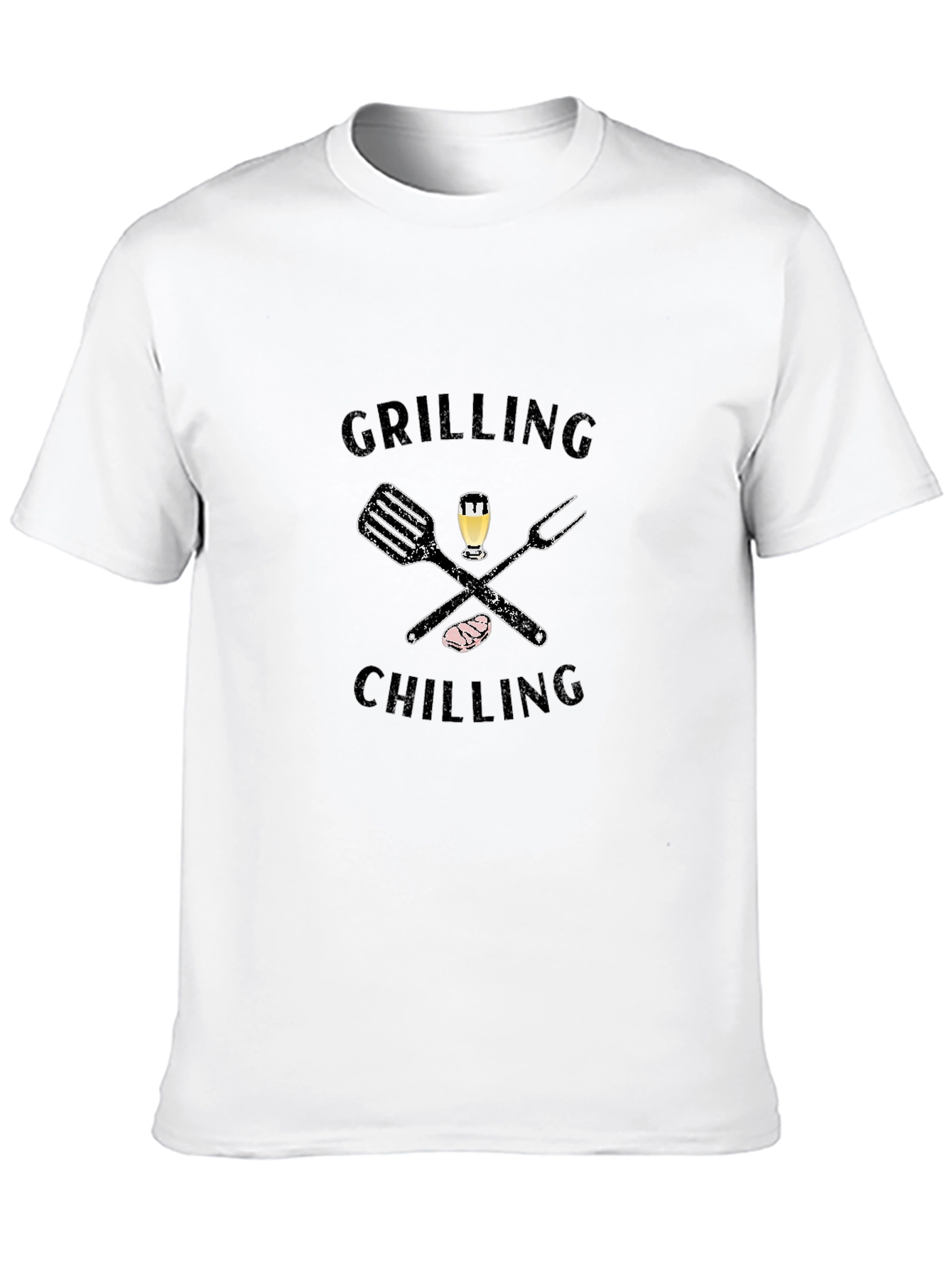 Grilling & Chilling Black T-Shirt BBQ Season
