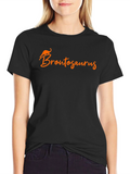 Brontosaurus Graphic T-Shirt - Classic Dino Tee