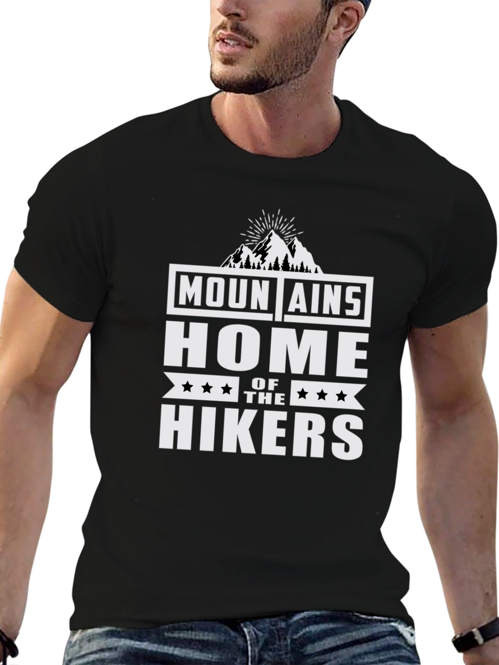 Mountains Home of the Hikers Graphic Tee
