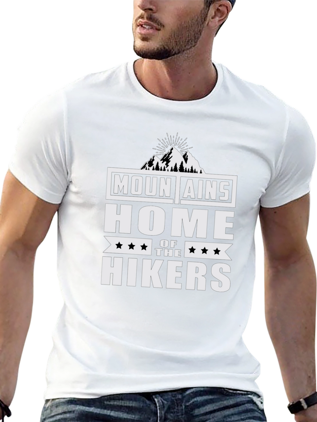 Mountains Home of the Hikers Graphic Tee