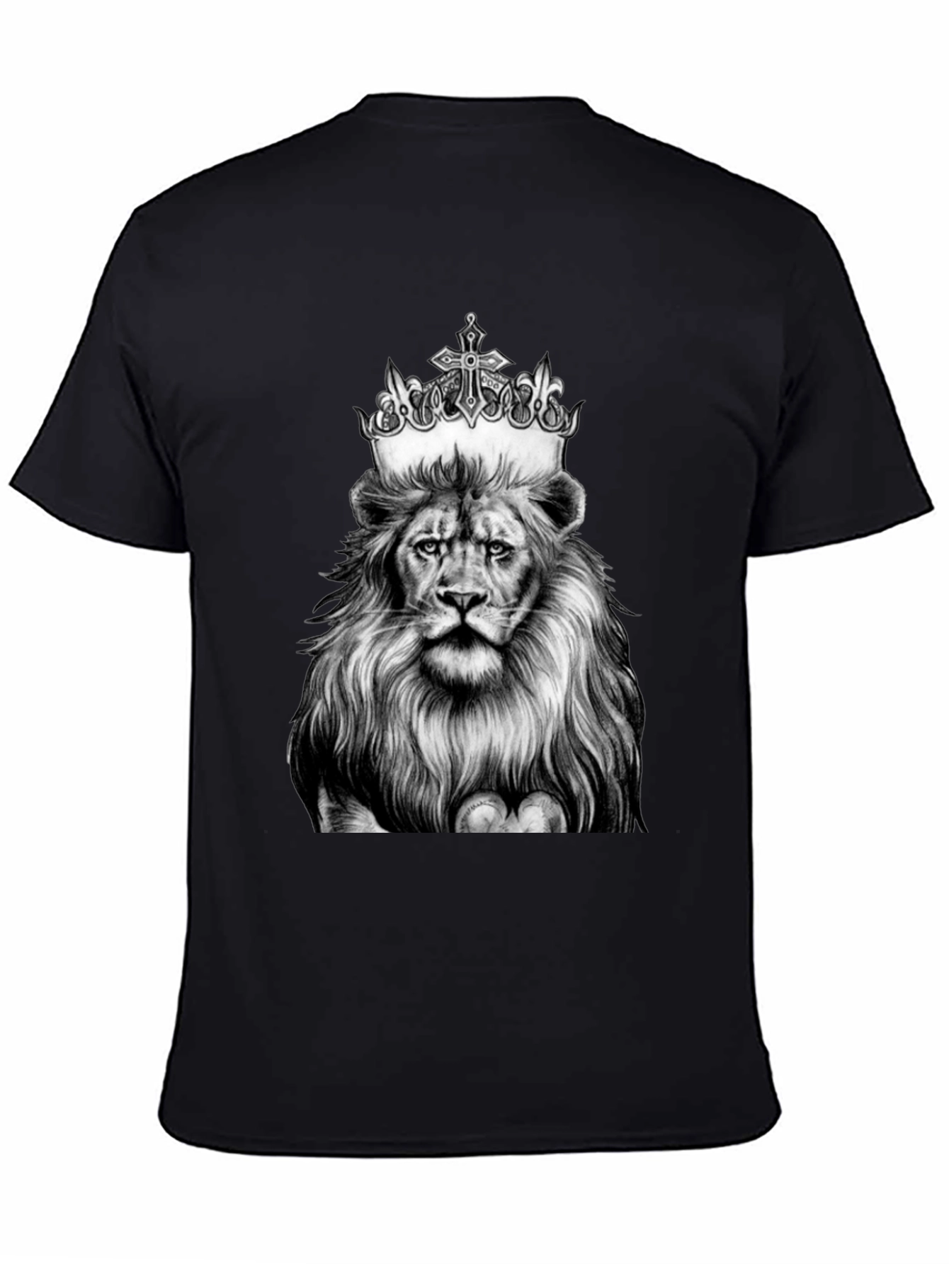 Lion King Graphic Tee - Black Cotton T-Shirt