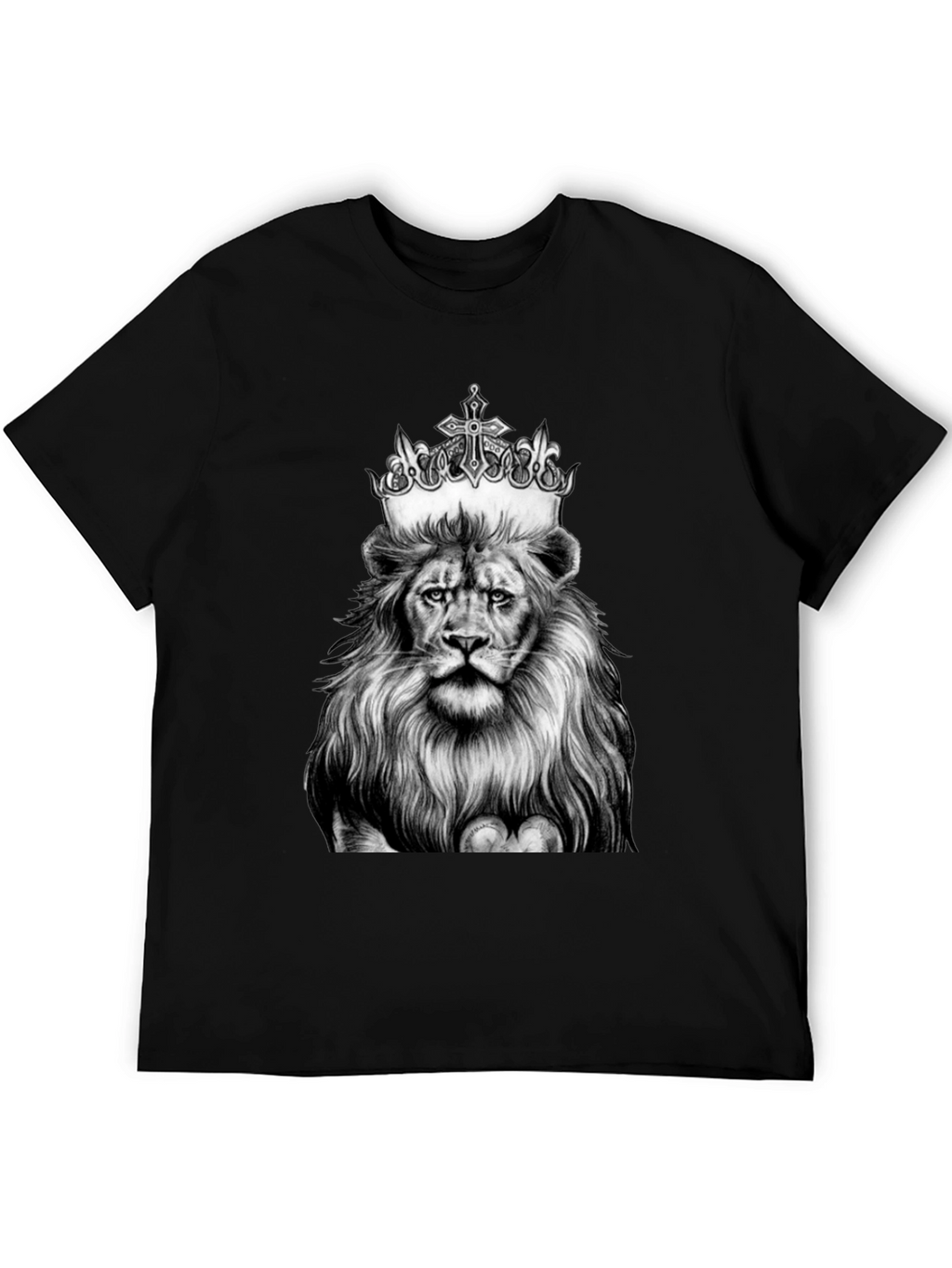 Lion King Graphic Tee - Black Cotton T-Shirt