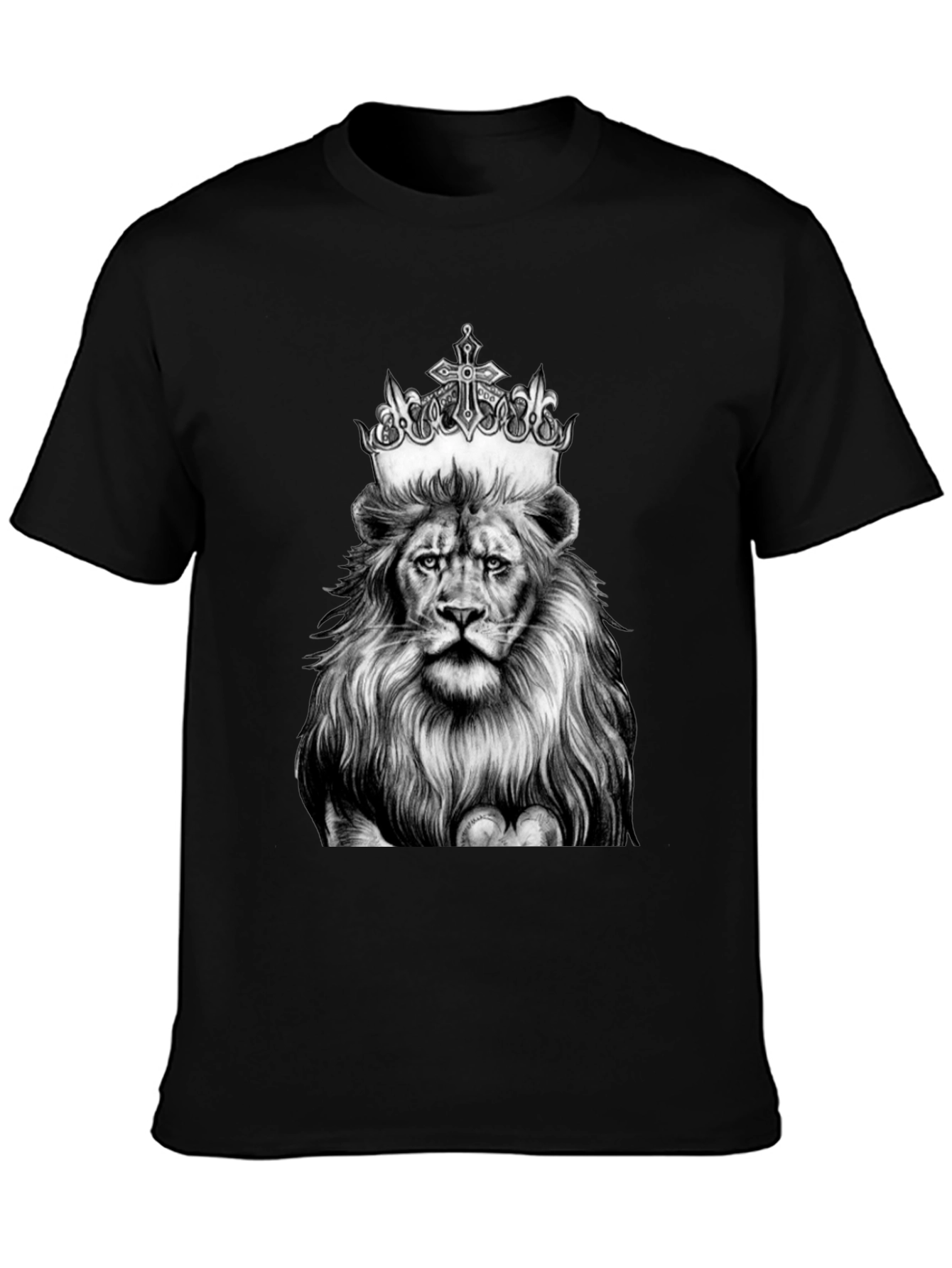Lion King Graphic Tee - Black Cotton T-Shirt