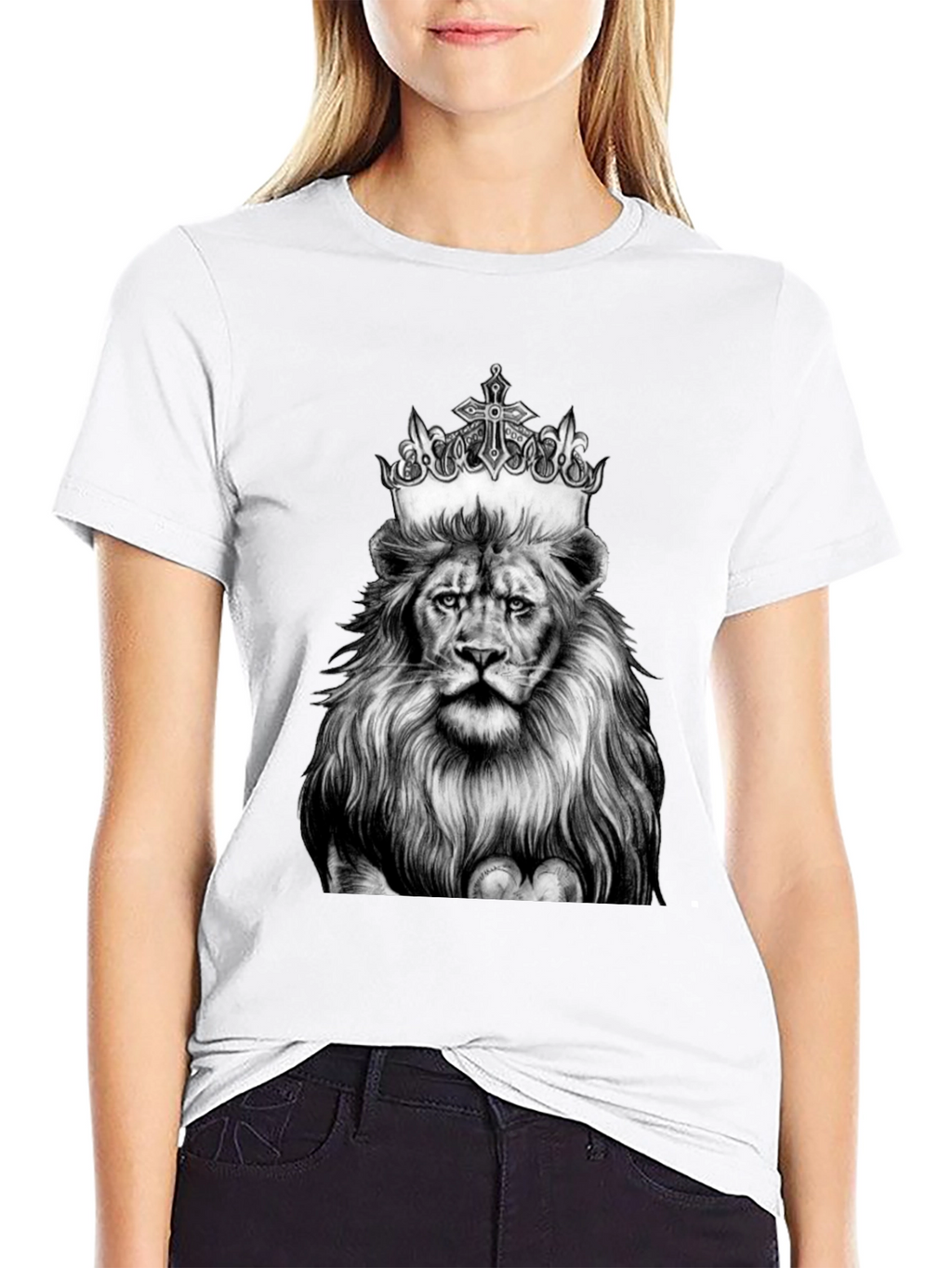 Lion King Graphic Tee - Black Cotton T-Shirt
