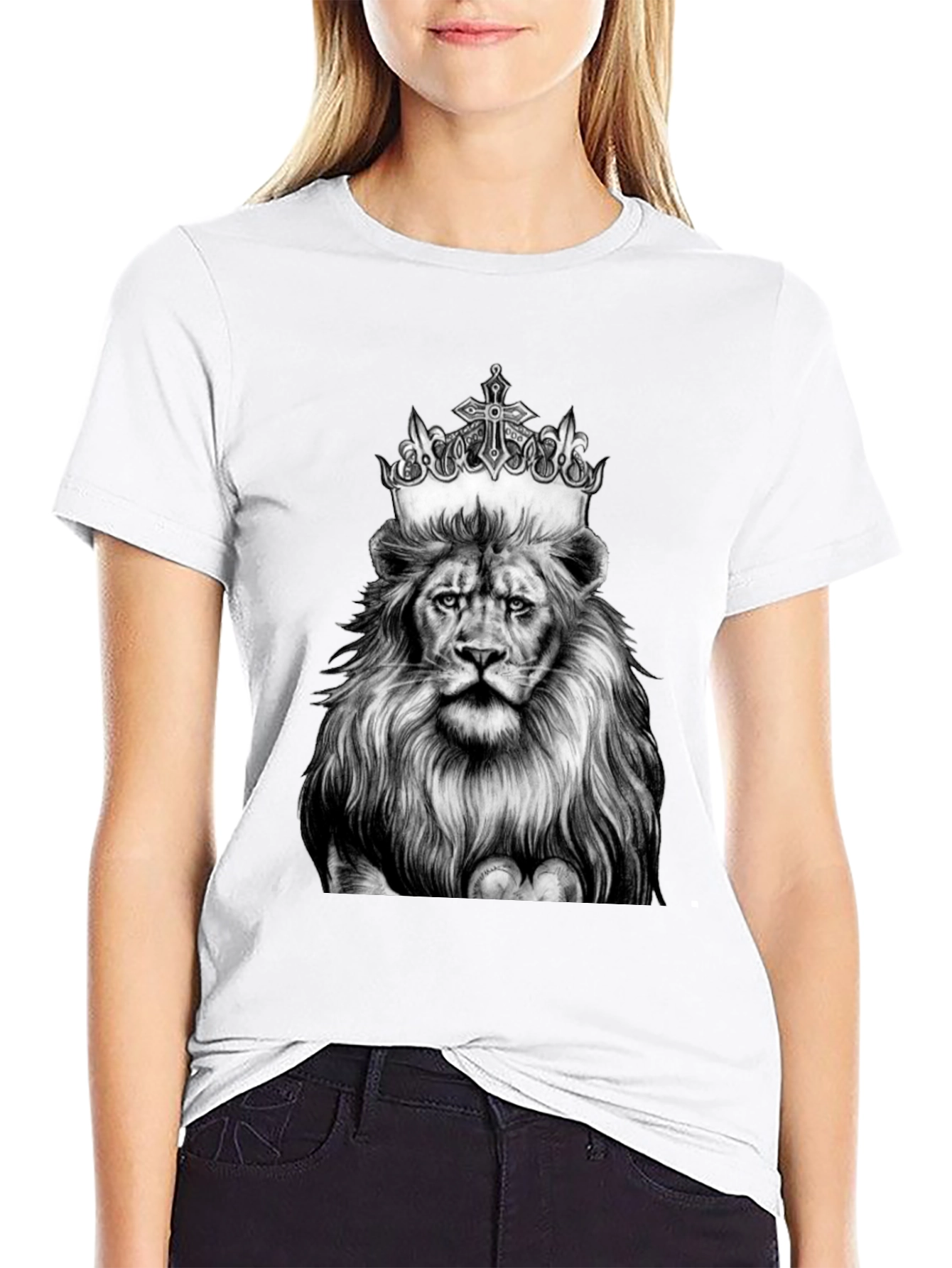 Lion King Graphic Tee - Black Cotton T-Shirt