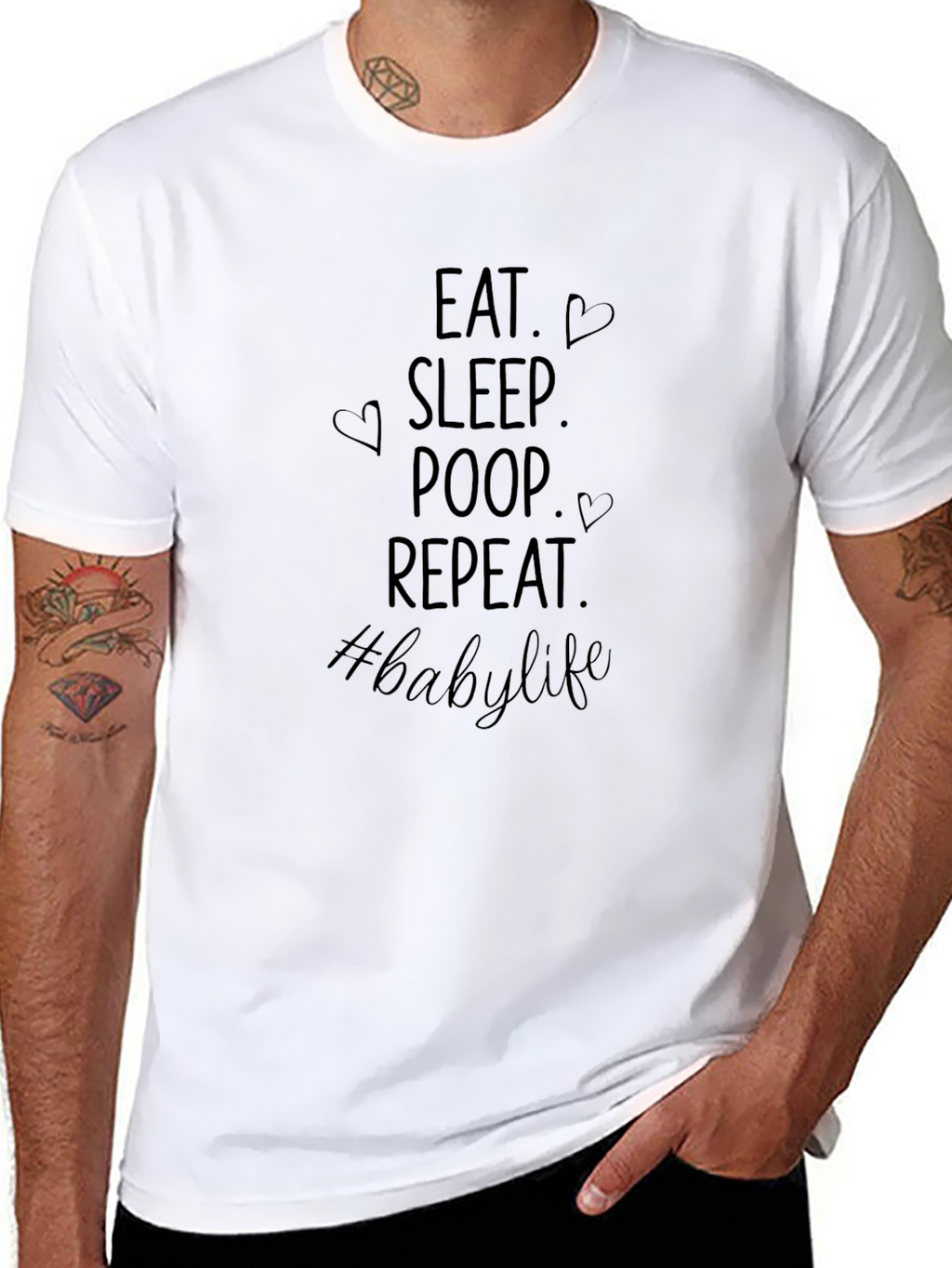 Eat Sleep Poop Repeat Baby Life T-Shirt