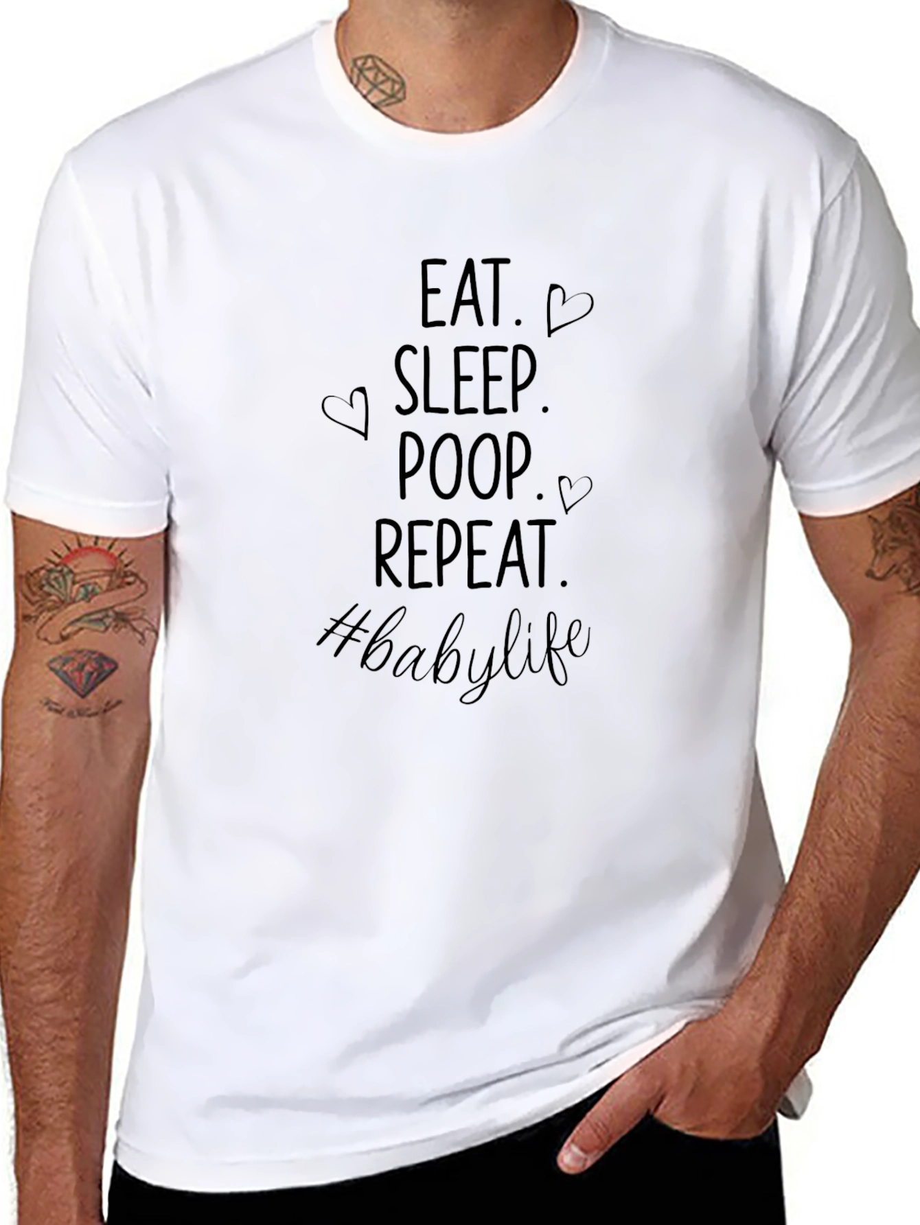 Eat Sleep Poop Repeat Baby Life T-Shirt