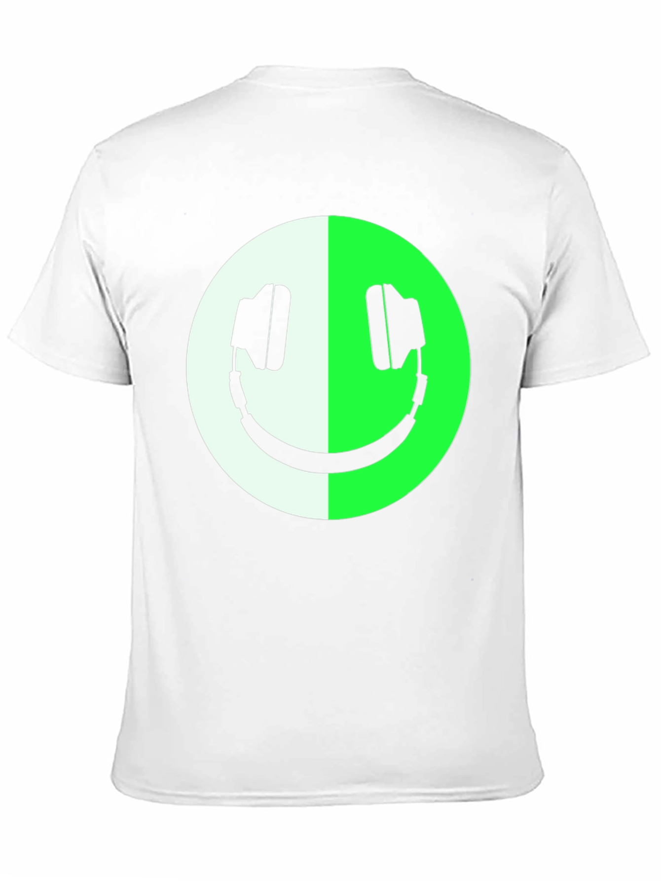 Headphone Smiley Face Graphic Tee