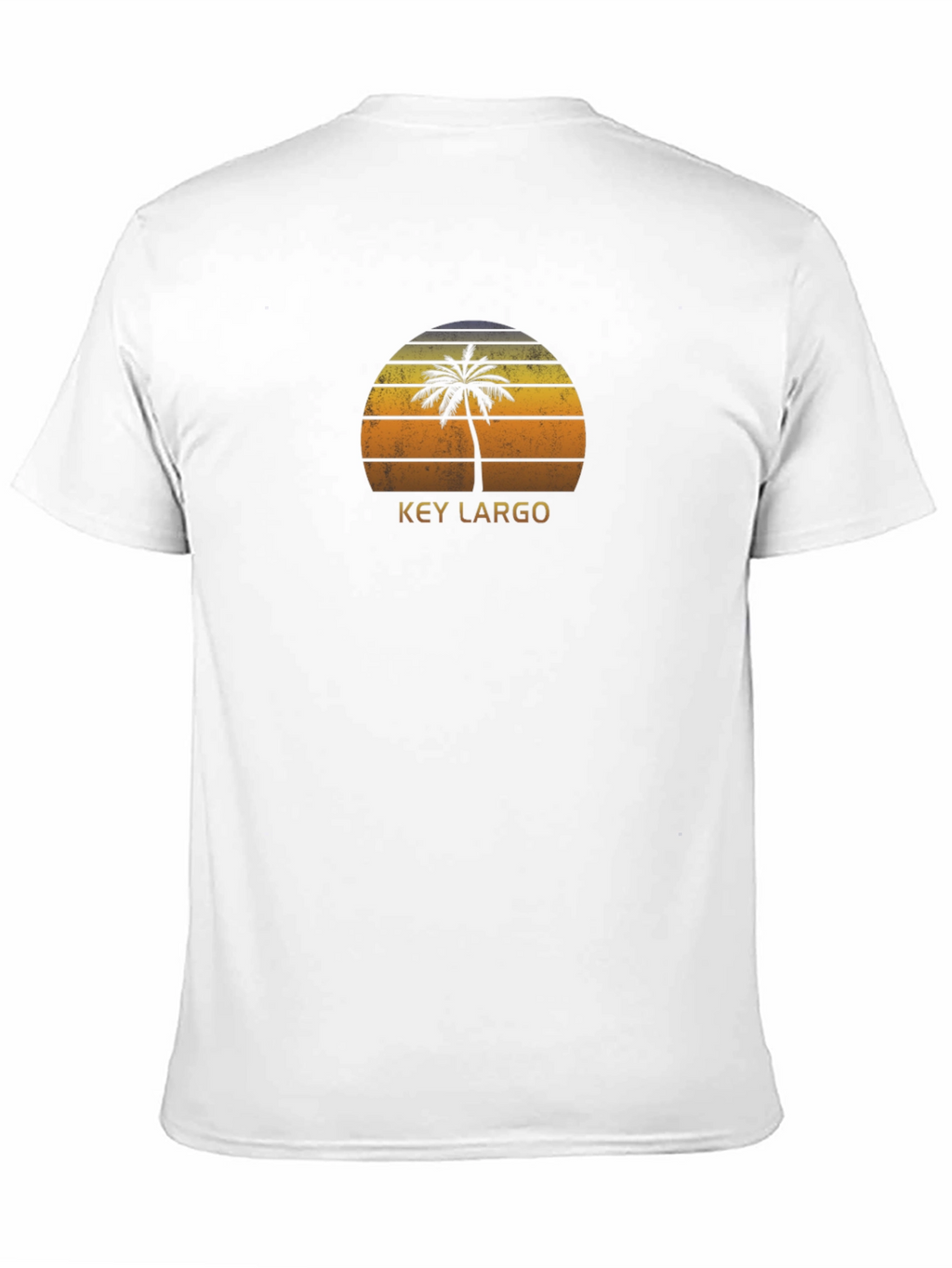 Key Largo Retro Palm Tree Graphic T-Shirt