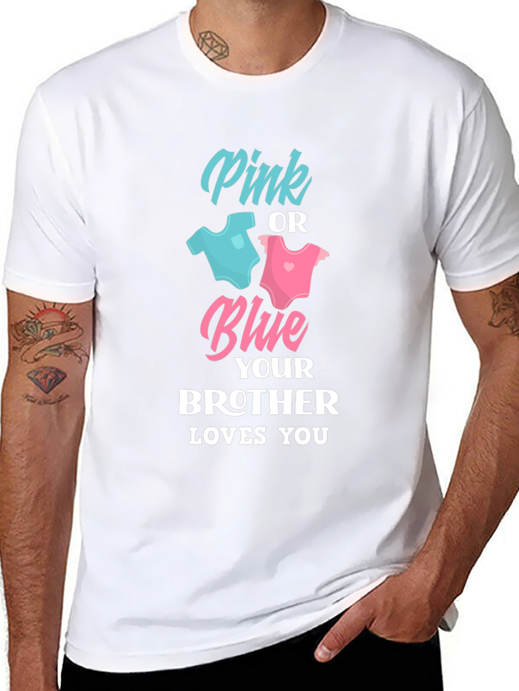 Pink or Blue Brother Loves You T-Shirt