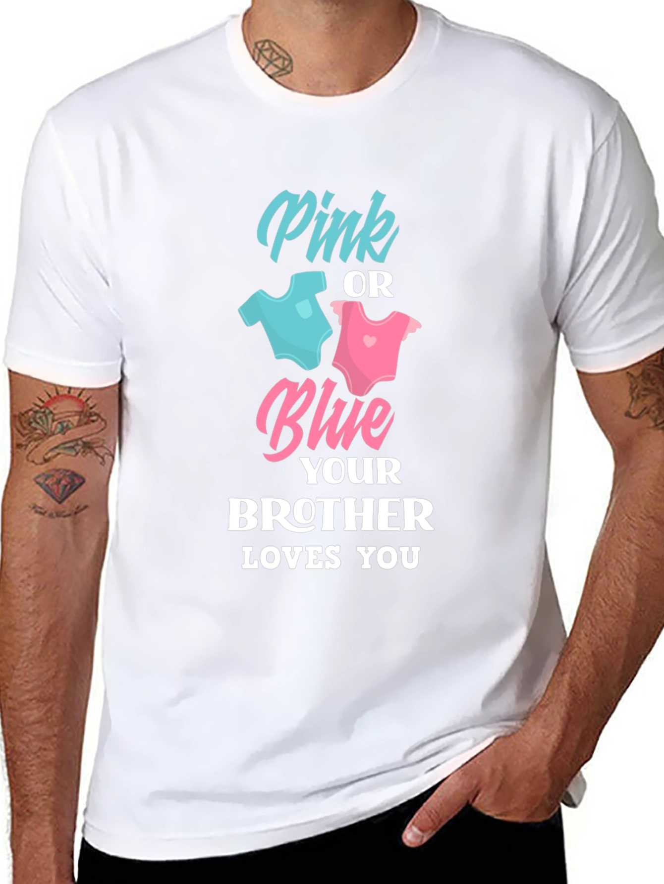 Pink or Blue Brother Loves You T-Shirt