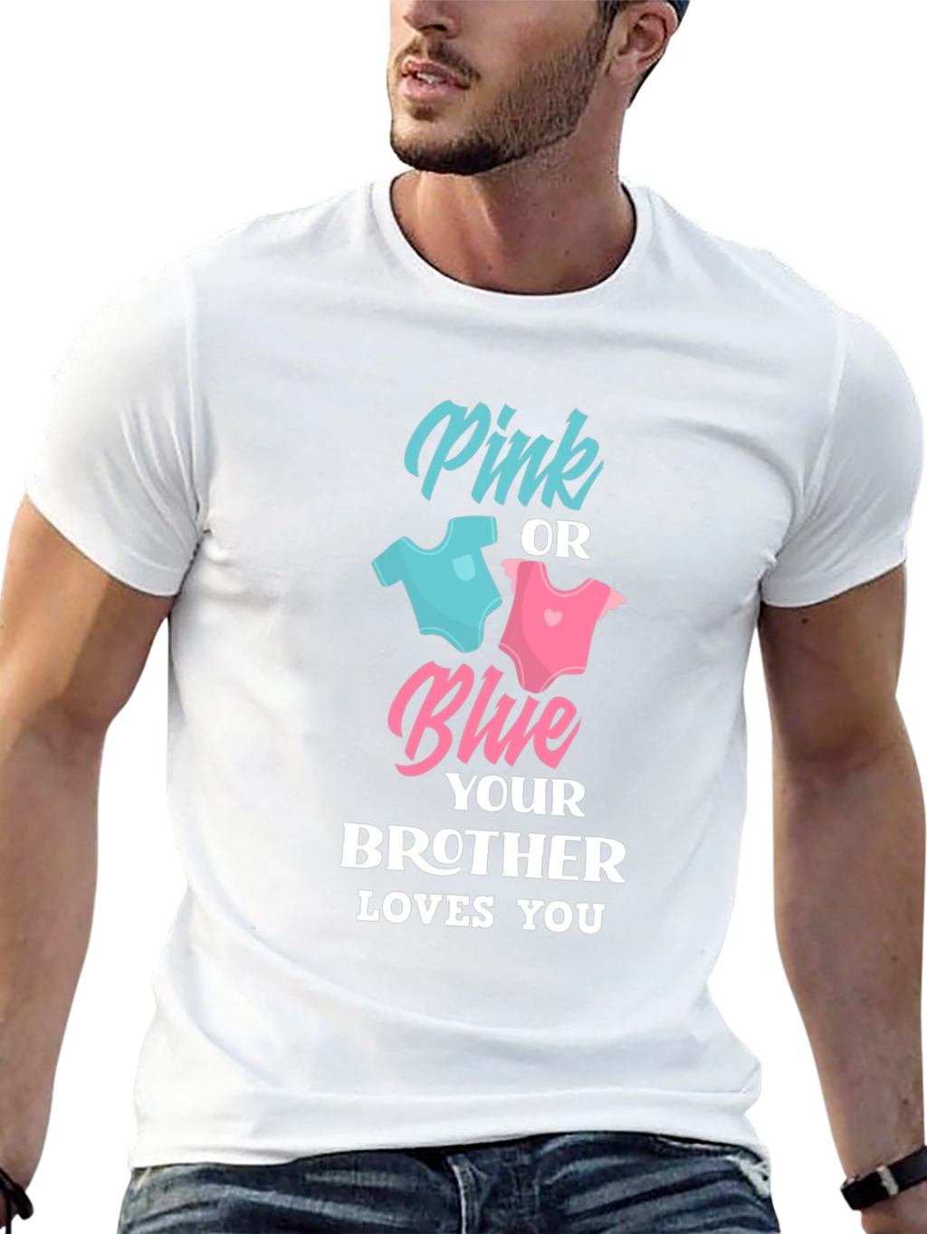 Pink or Blue Brother Loves You T-Shirt