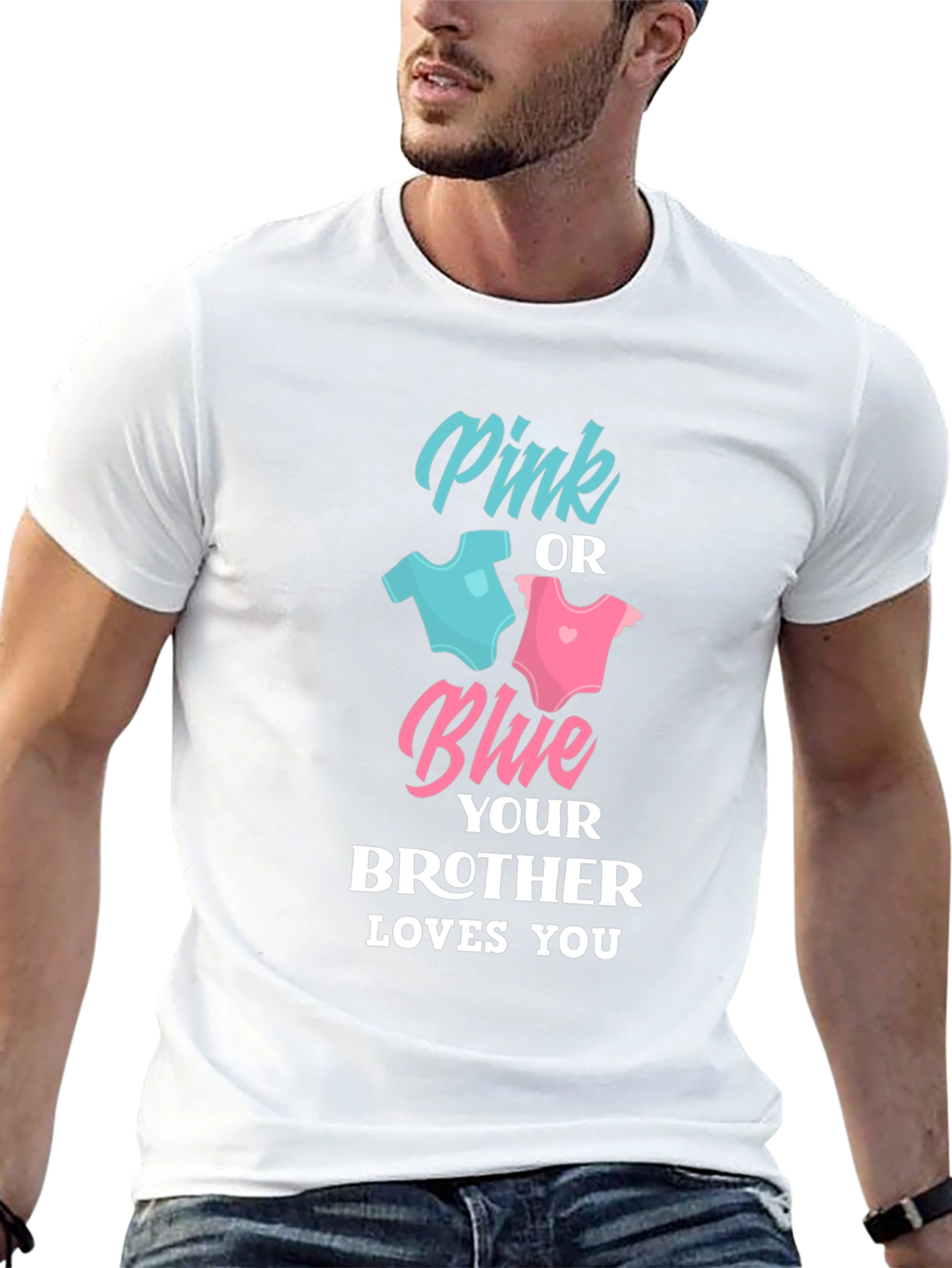 Pink or Blue Brother Loves You T-Shirt