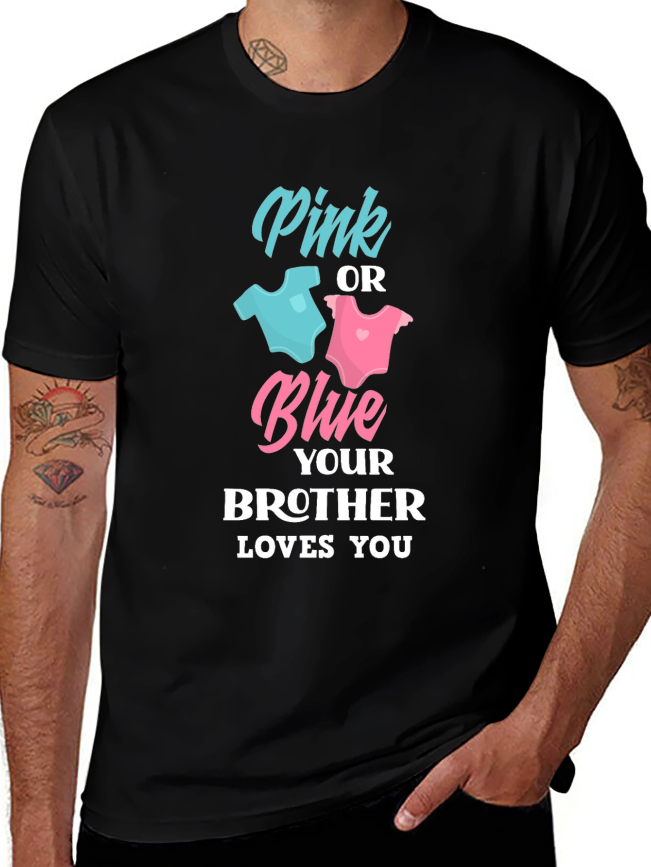 Pink or Blue Brother Loves You T-Shirt