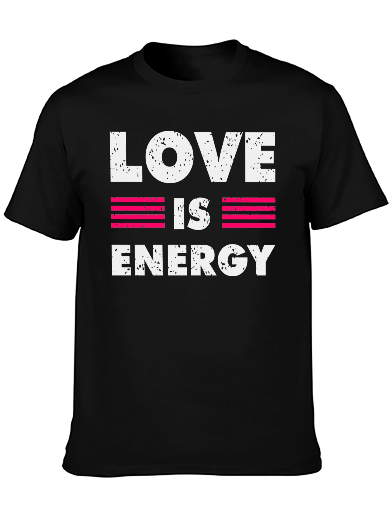 Love is Energy Graphic Print Crew Neck T-Shirt