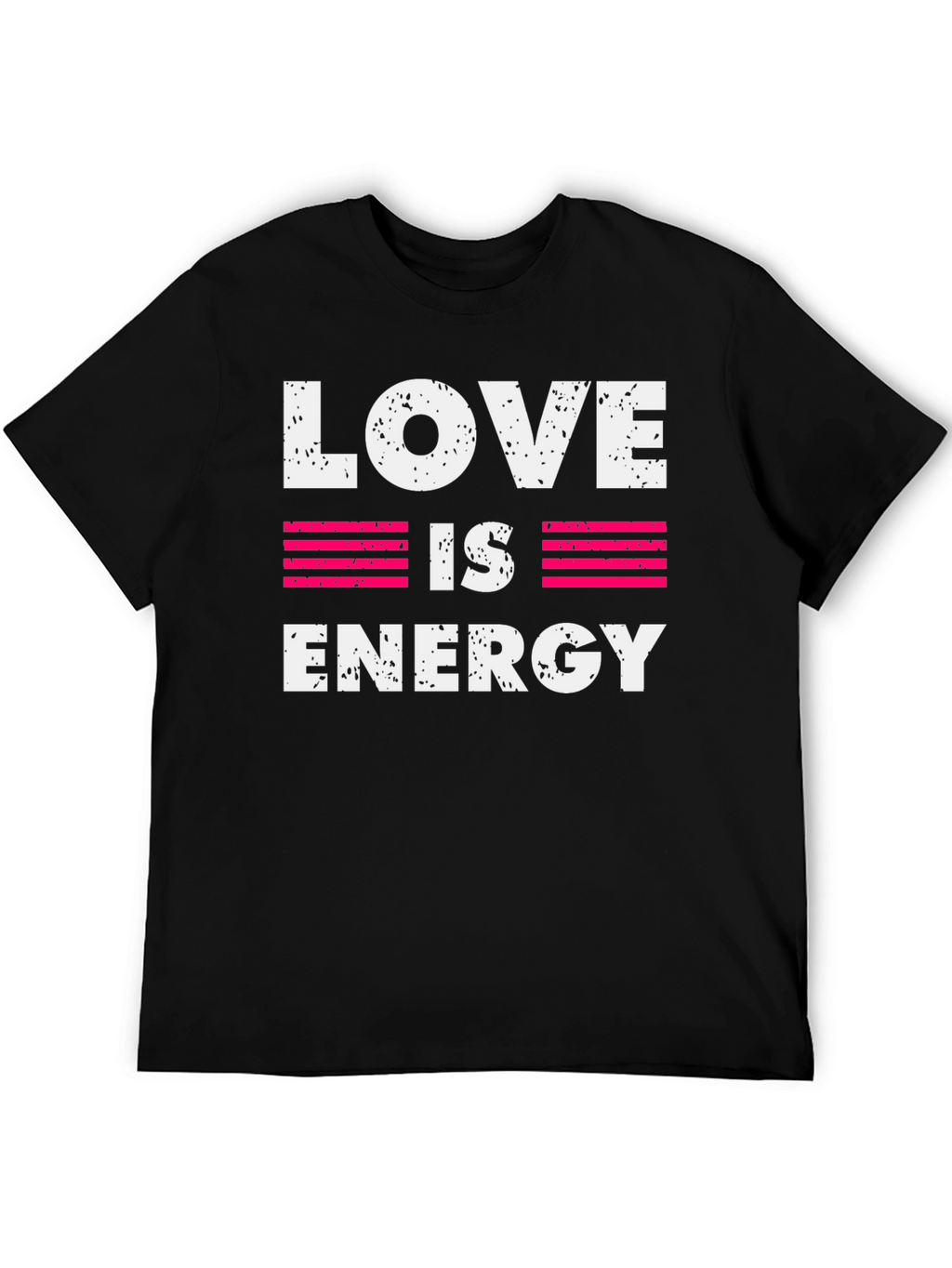 Love is Energy Graphic Print Crew Neck T-Shirt