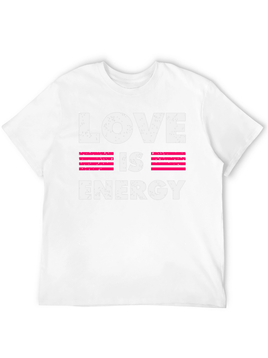 Love is Energy Graphic Print Crew Neck T-Shirt