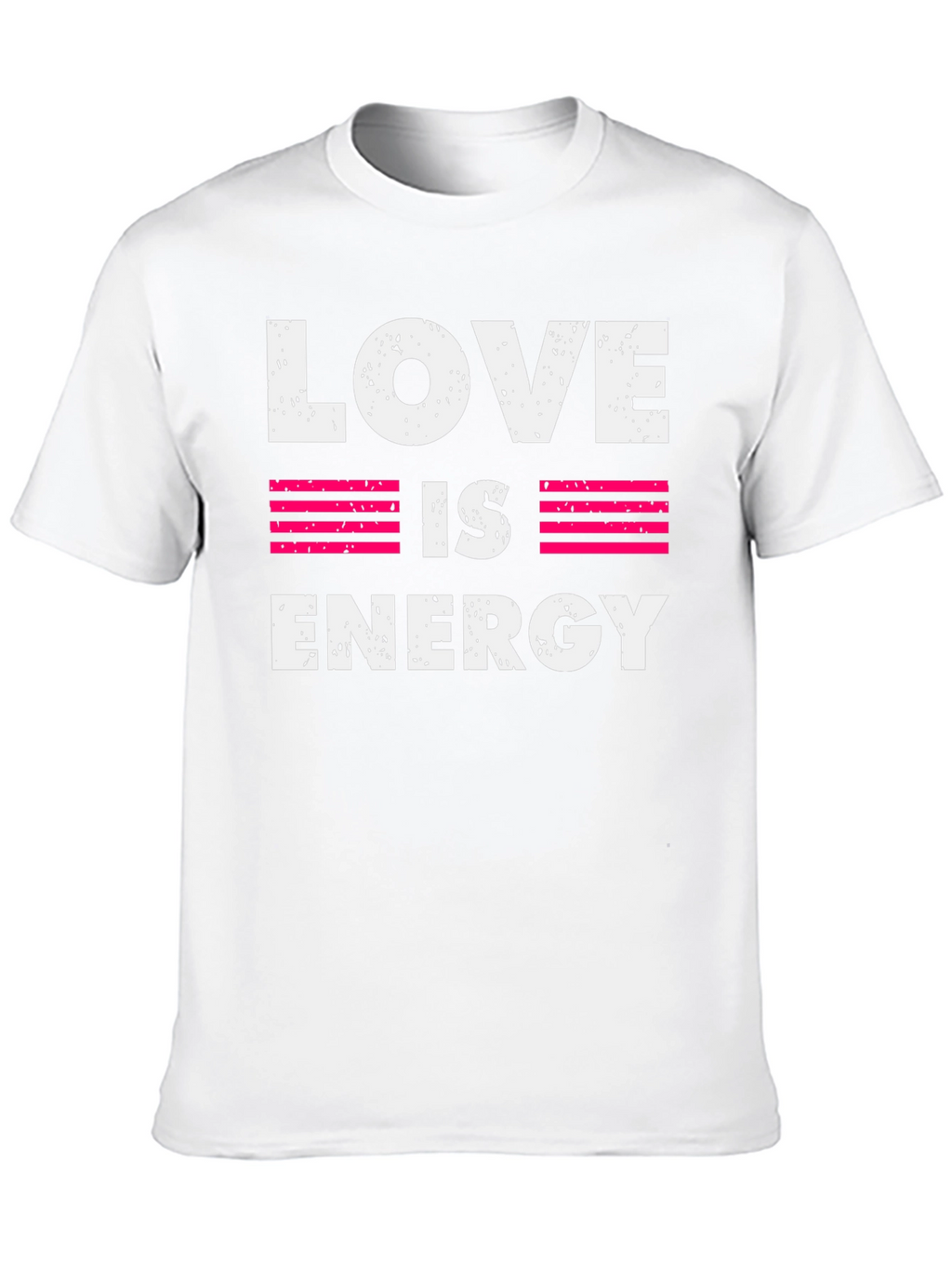 Love is Energy Graphic Print Crew Neck T-Shirt
