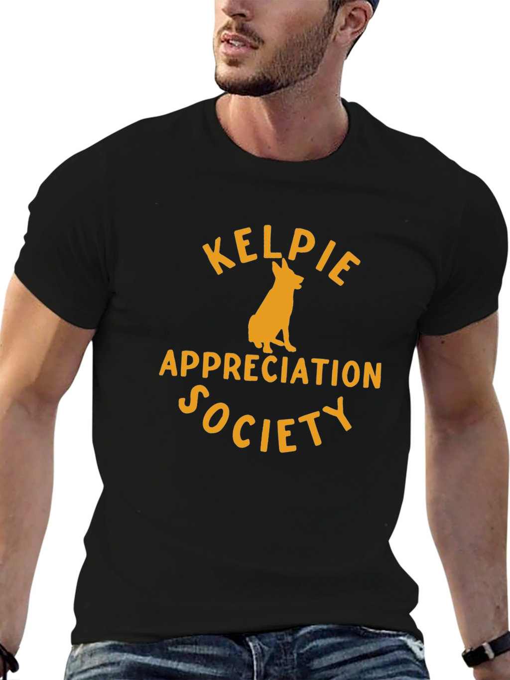 Kelpie Appreciation Society Black T-Shirt