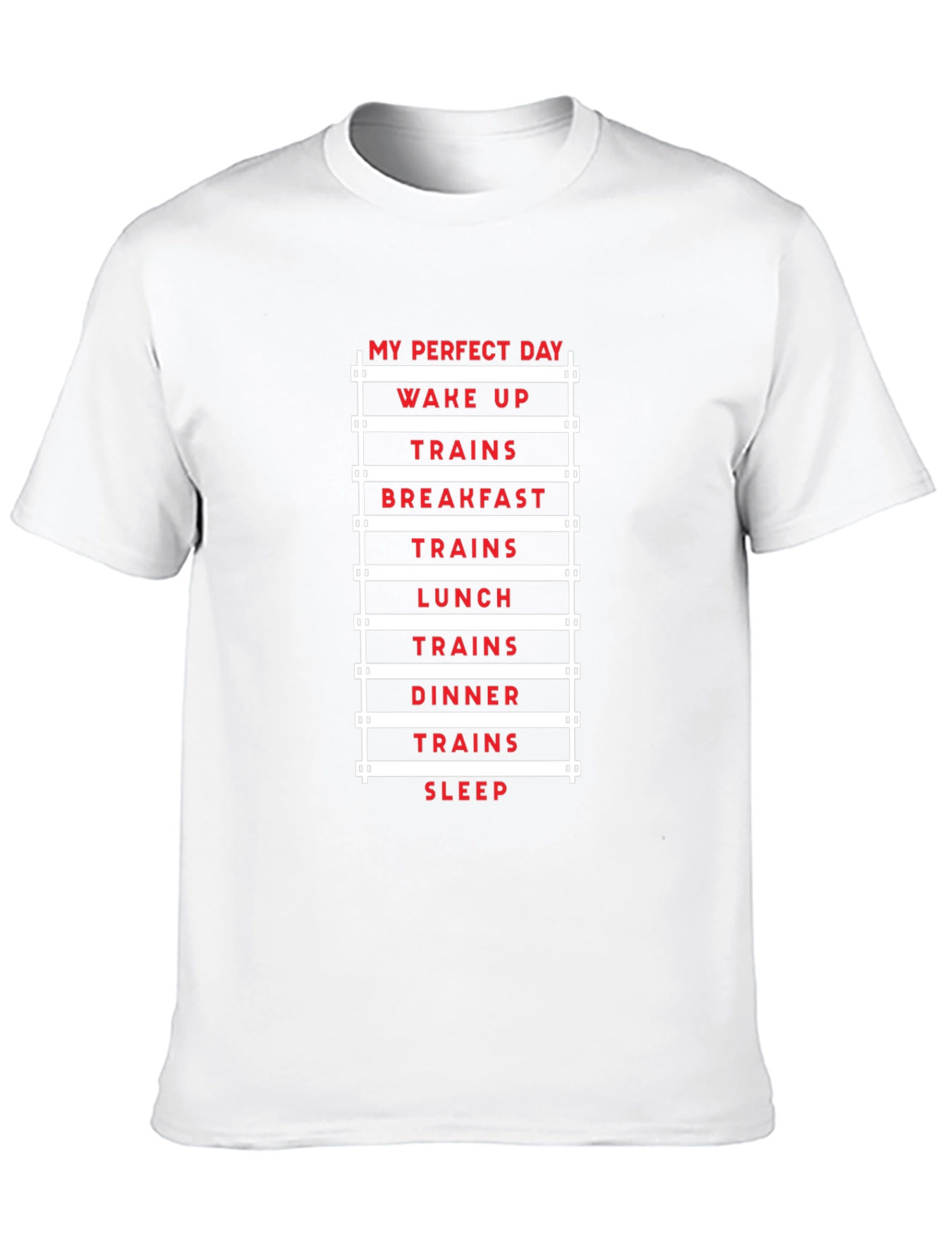 My Perfect Day Trains T-Shirt