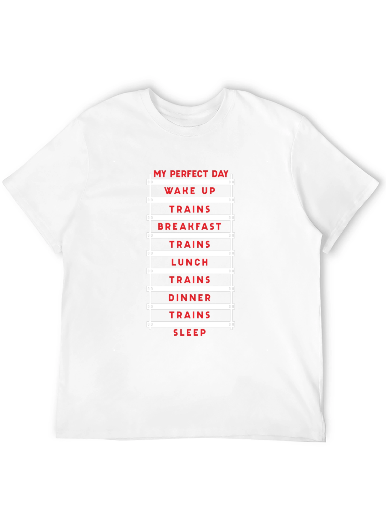 My Perfect Day Trains T-Shirt