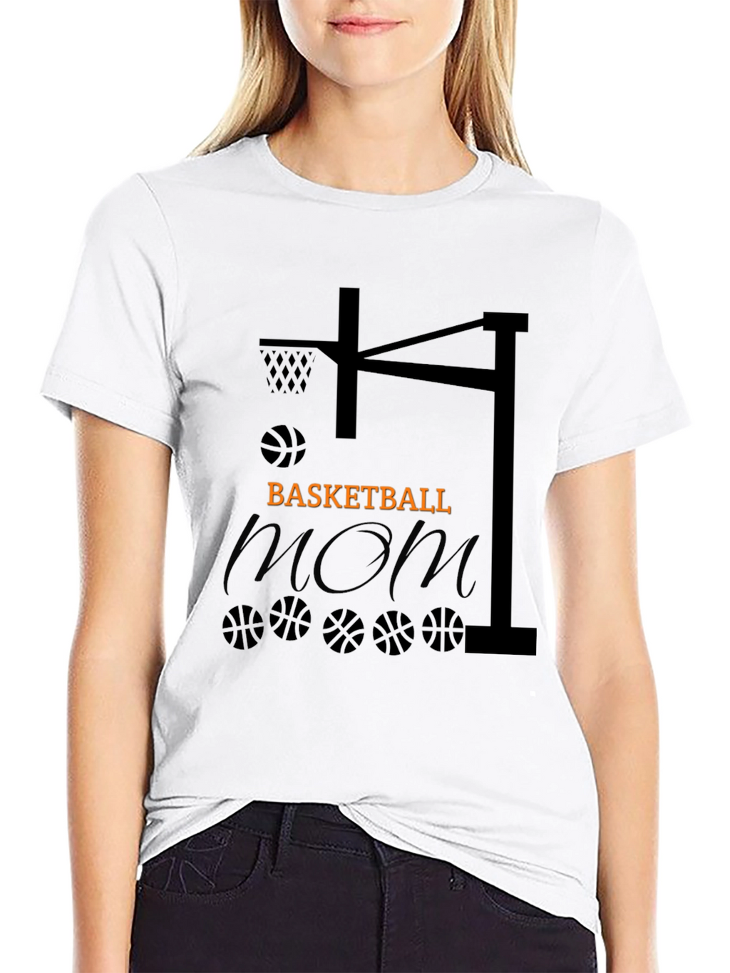 Basketball Mom Graphic Tee - Black T-Shirt