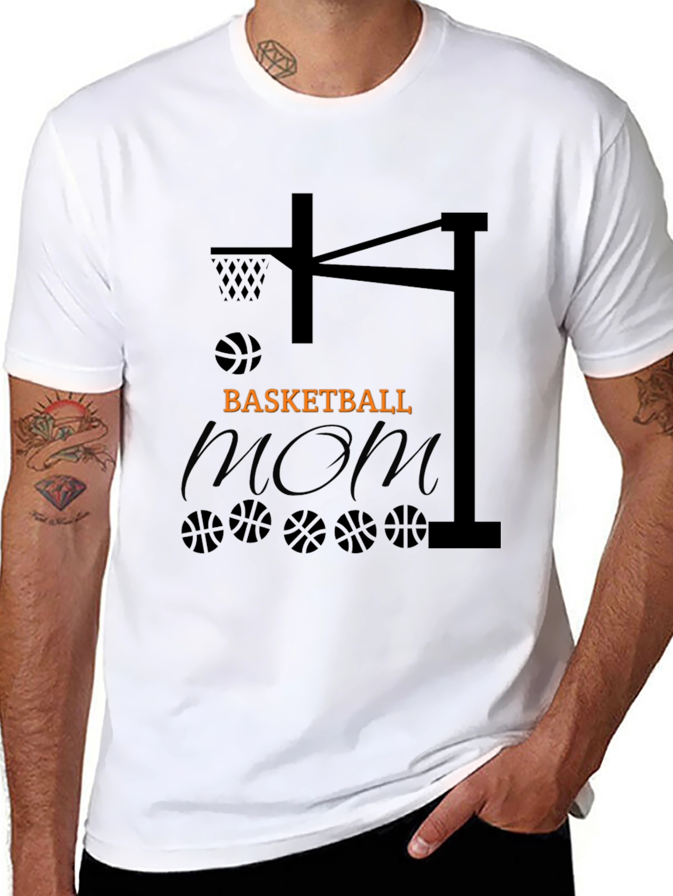 Basketball Mom Graphic Tee - Black T-Shirt