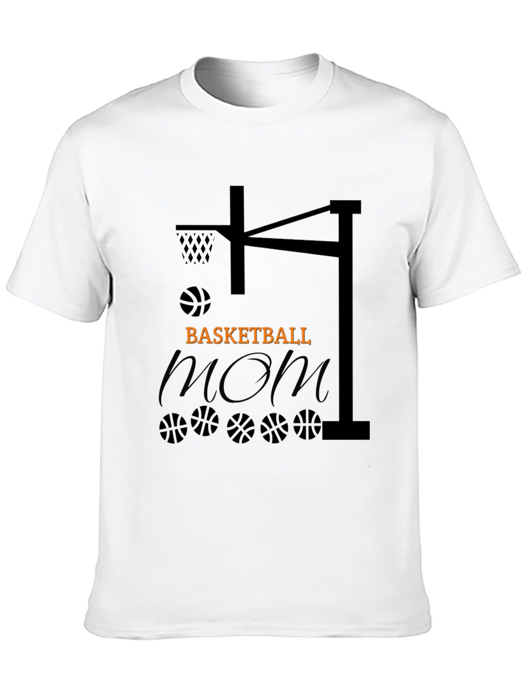 Basketball Mom Graphic Tee - Black T-Shirt