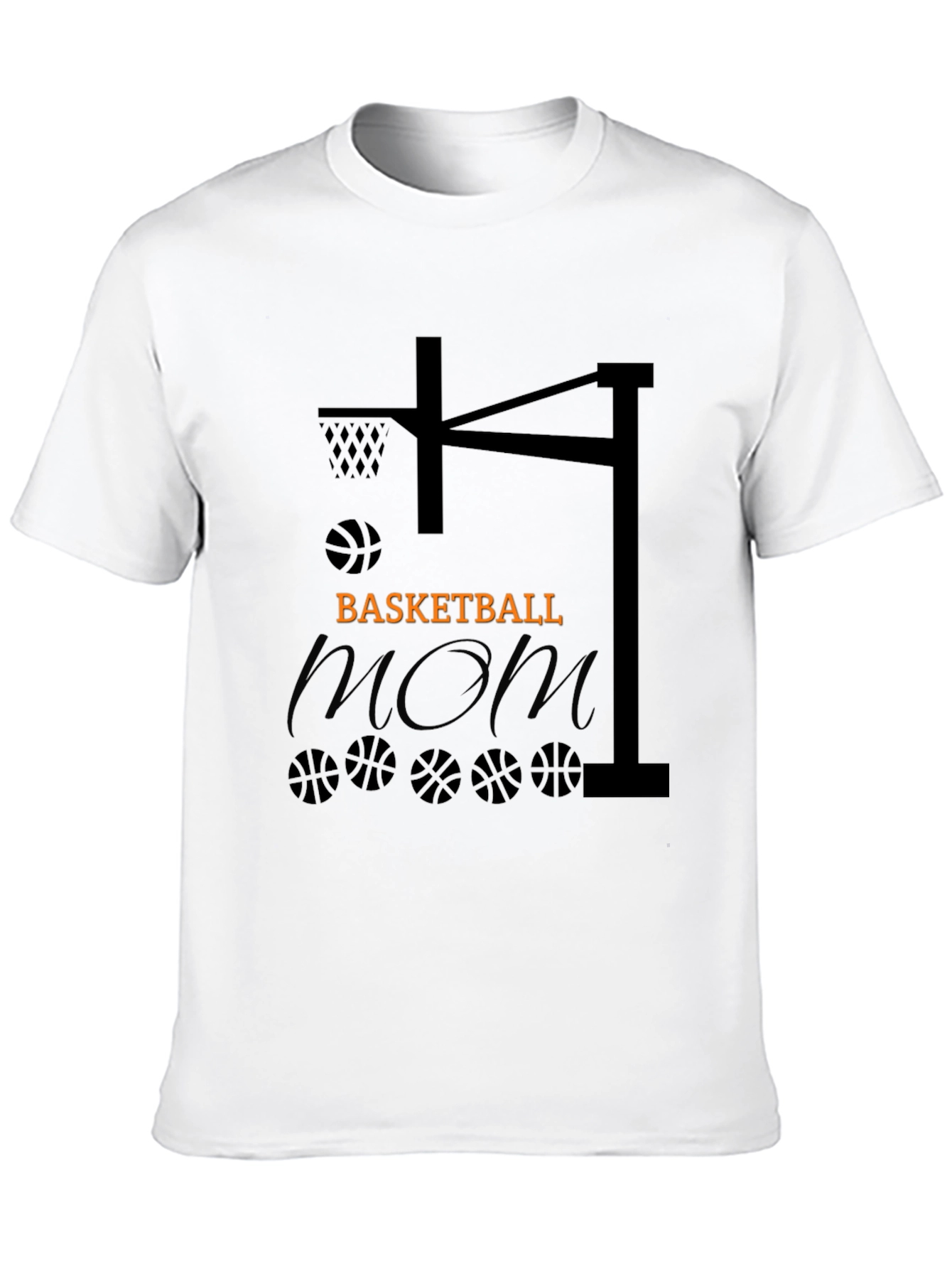 Basketball Mom Graphic Tee - Black T-Shirt