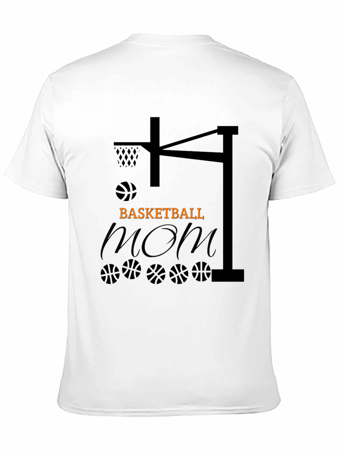 Basketball Mom Graphic Tee - Black T-Shirt