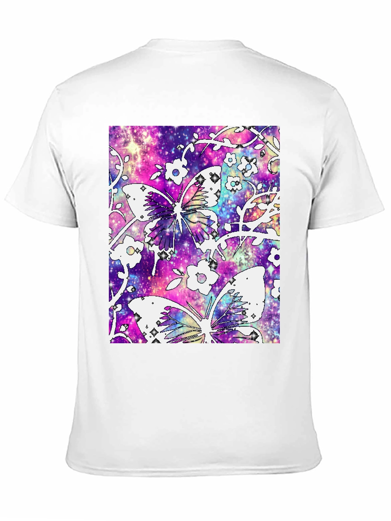 Galaxy Butterfly Graphic Tee - Stylish Comfort