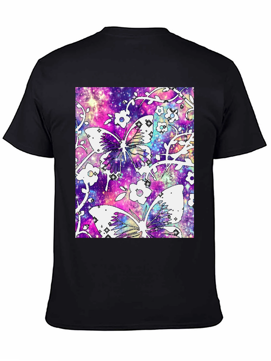 Galaxy Butterfly Graphic Tee - Stylish Comfort