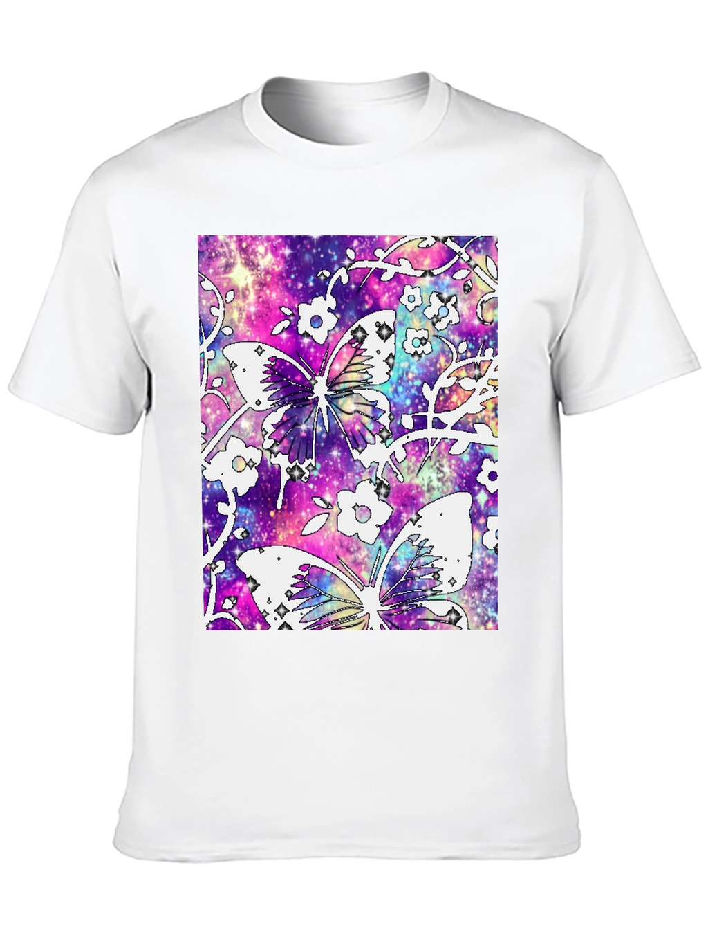Galaxy Butterfly Graphic Tee - Stylish Comfort