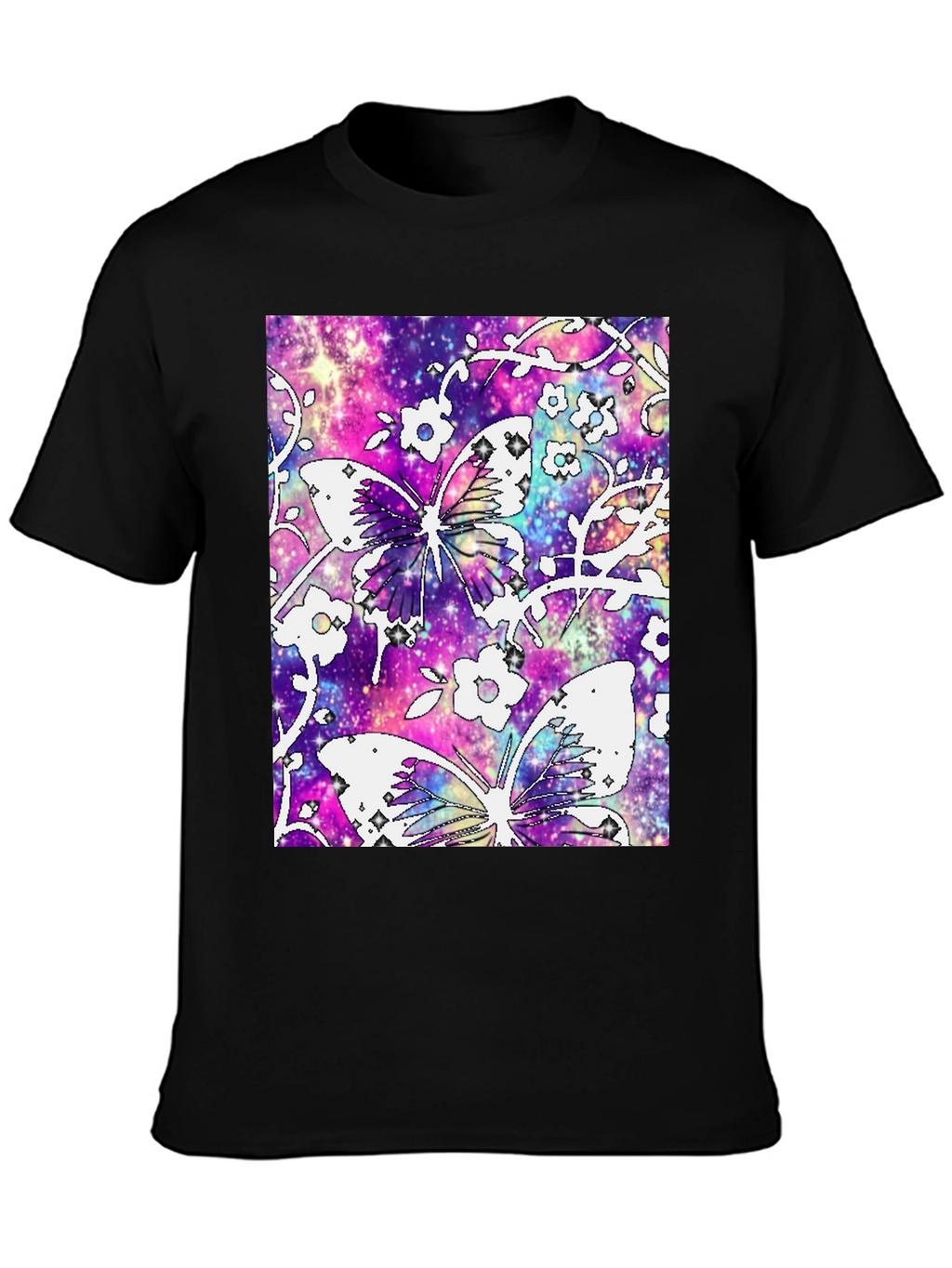 Galaxy Butterfly Graphic Tee - Stylish Comfort