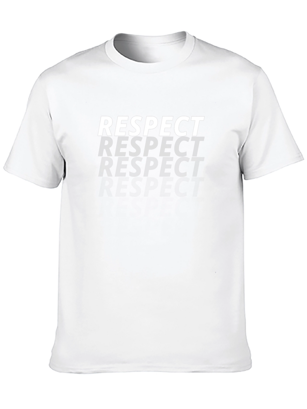 Respect Graphic Tee - Black Crew Neck T-Shirt