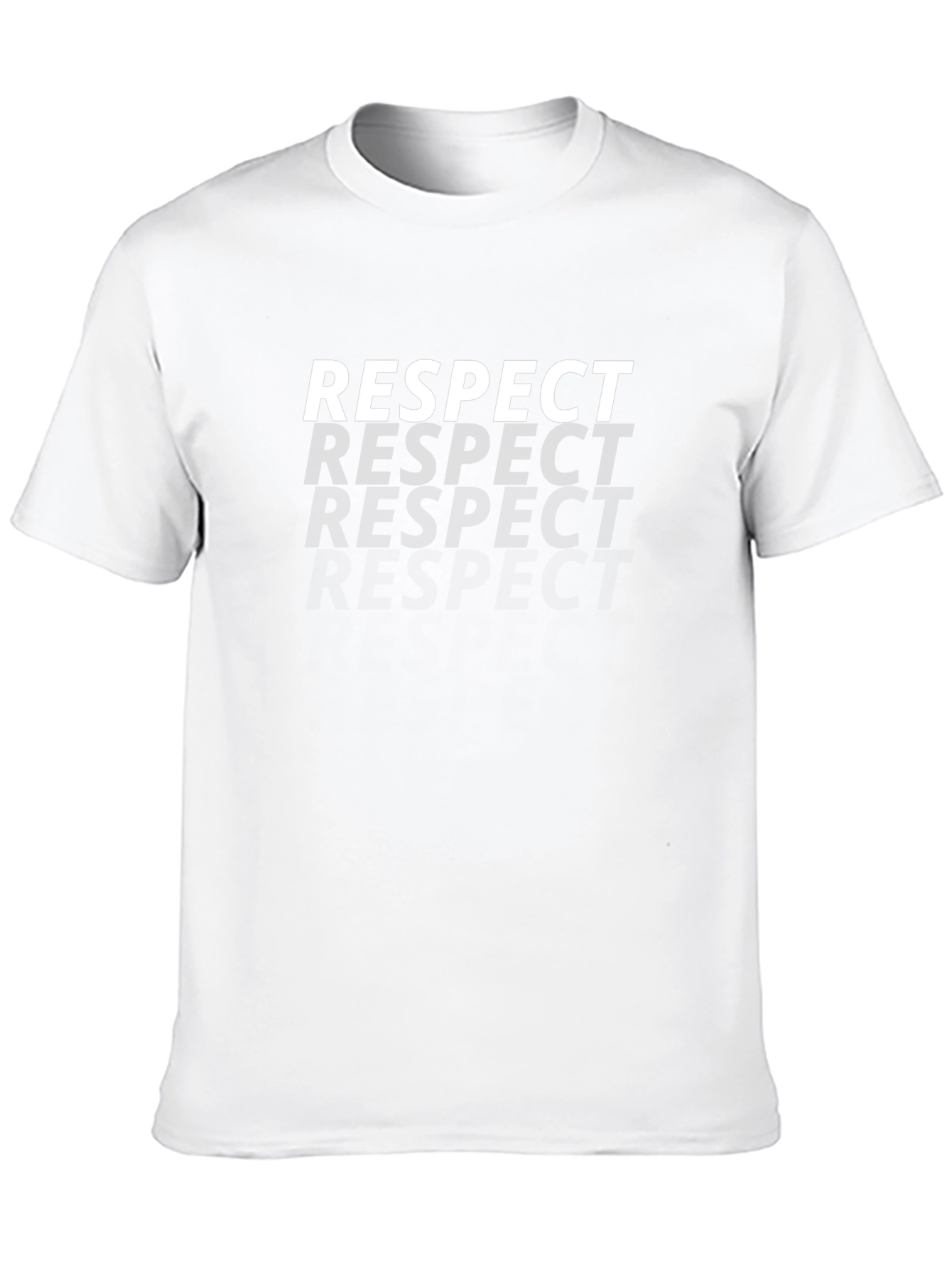 Respect Graphic Tee - Black Crew Neck T-Shirt