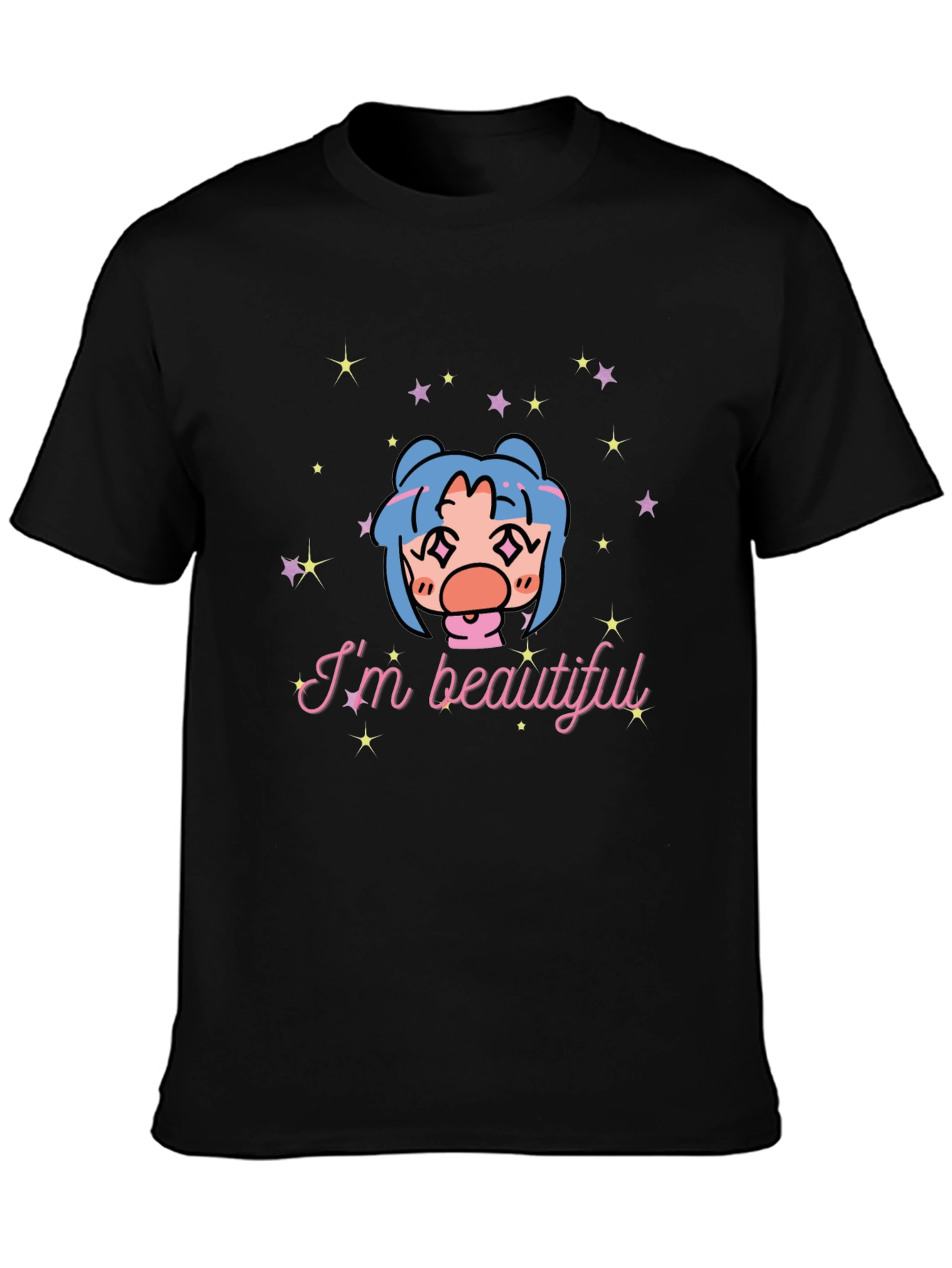 Im Beautiful Graphic T-Shirt - Black