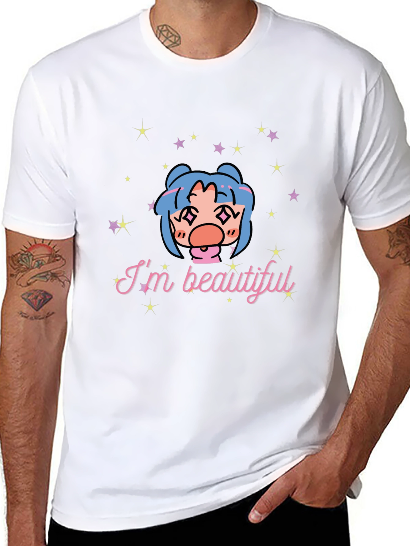 Im Beautiful Graphic T-Shirt - Black