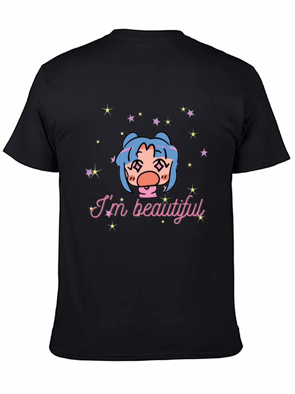 Im Beautiful Graphic T-Shirt - Black
