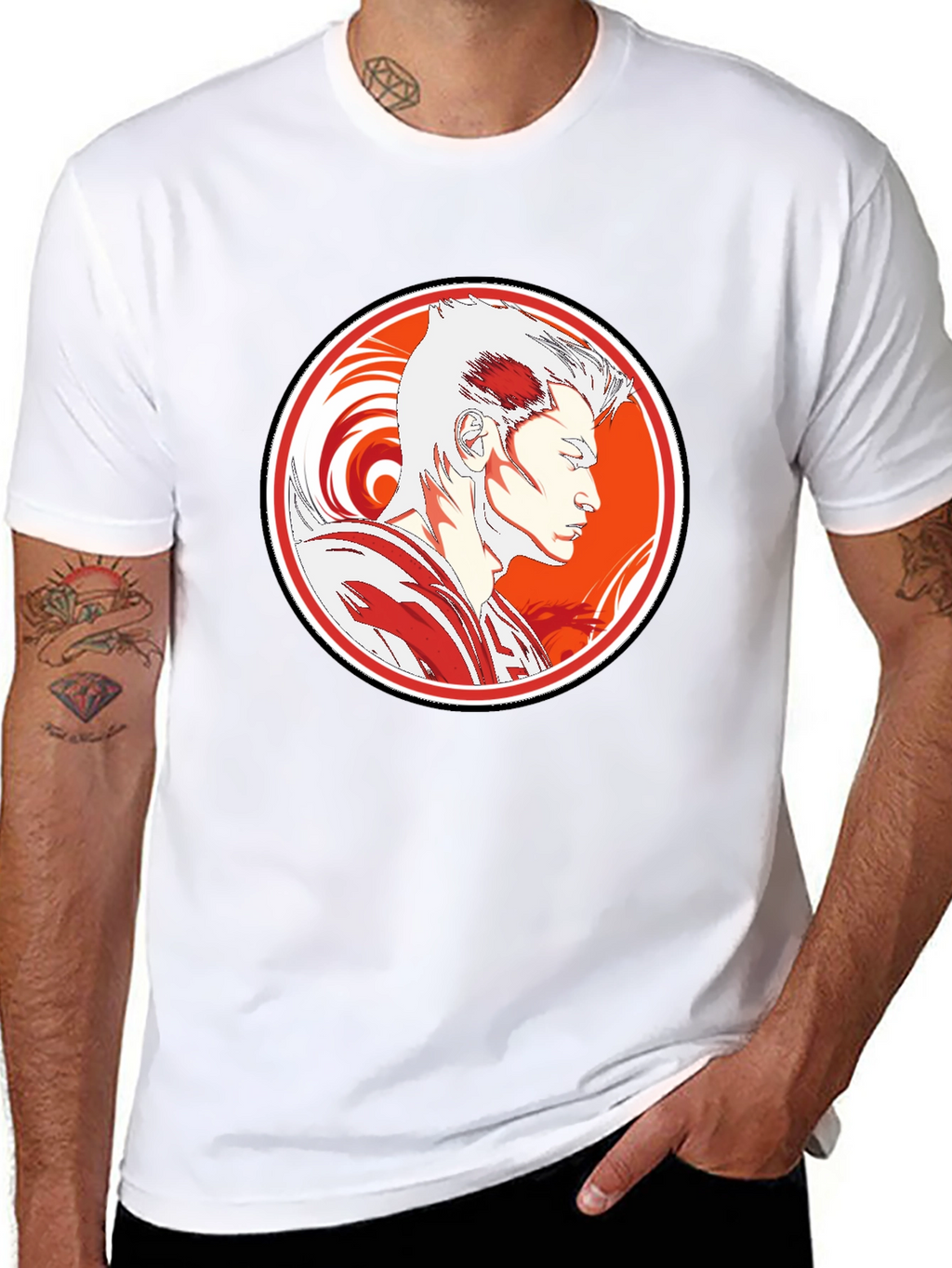 Anime Graphic Tee - Stylish Black T-Shirt