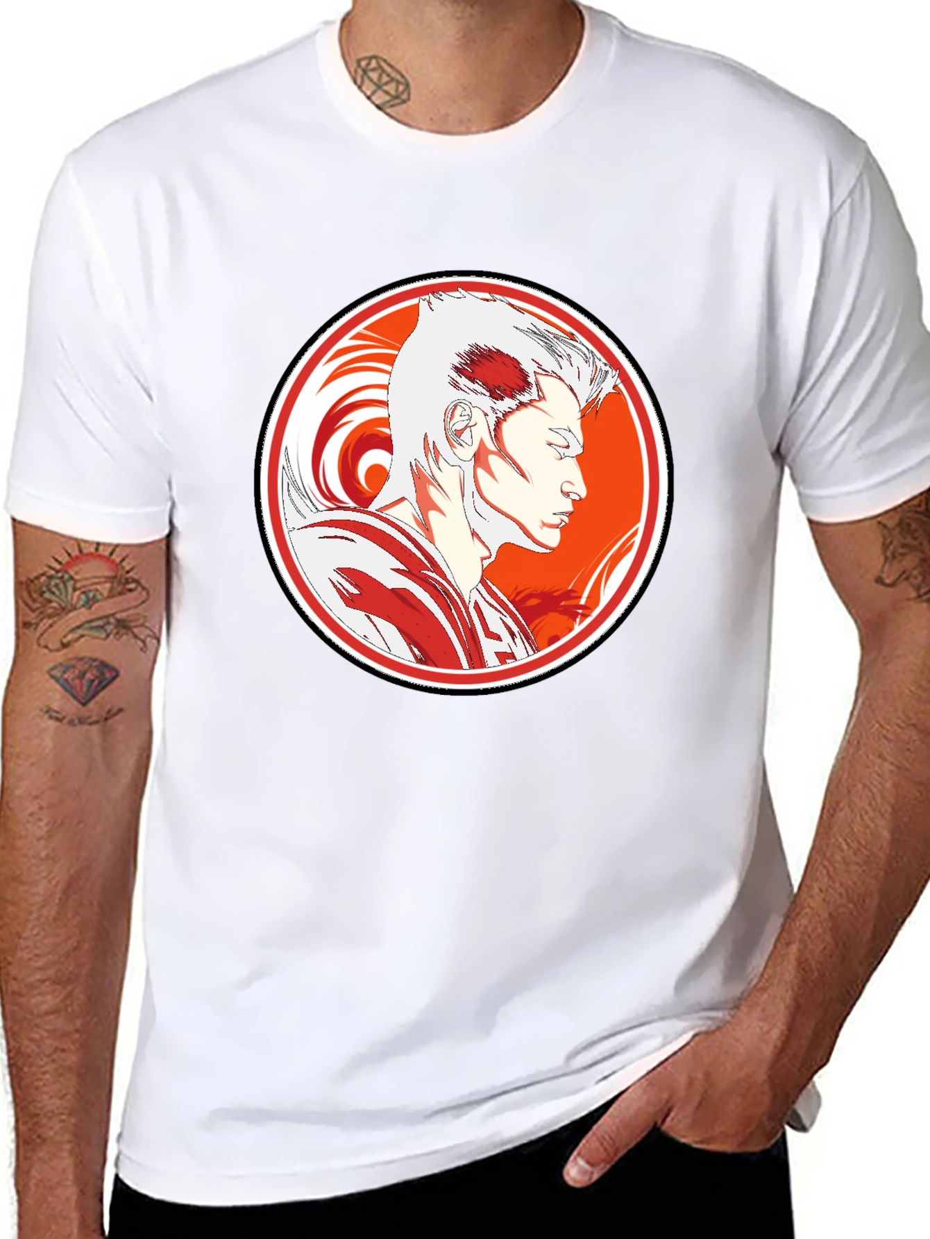 Anime Graphic Tee - Stylish Black T-Shirt