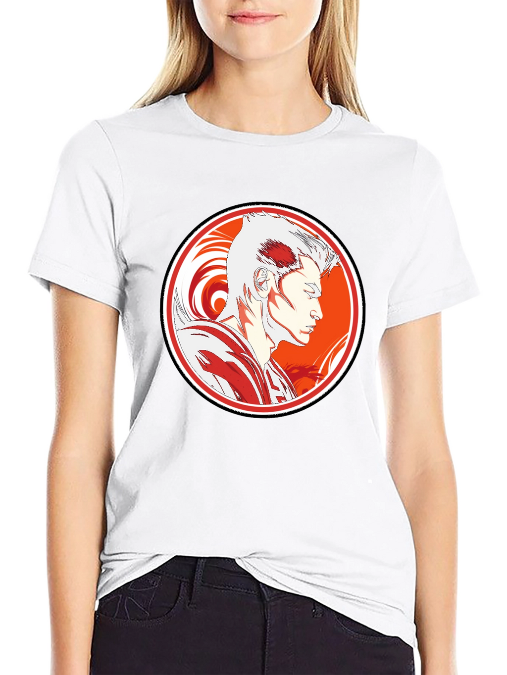 Anime Graphic Tee - Stylish Black T-Shirt