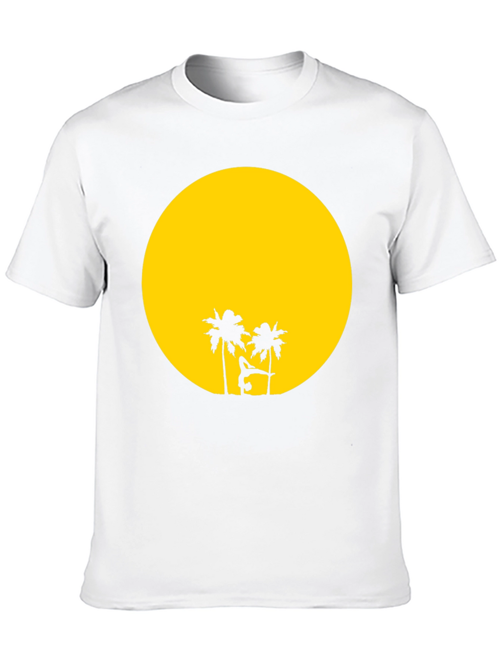Sunset Yoga Black T-Shirt