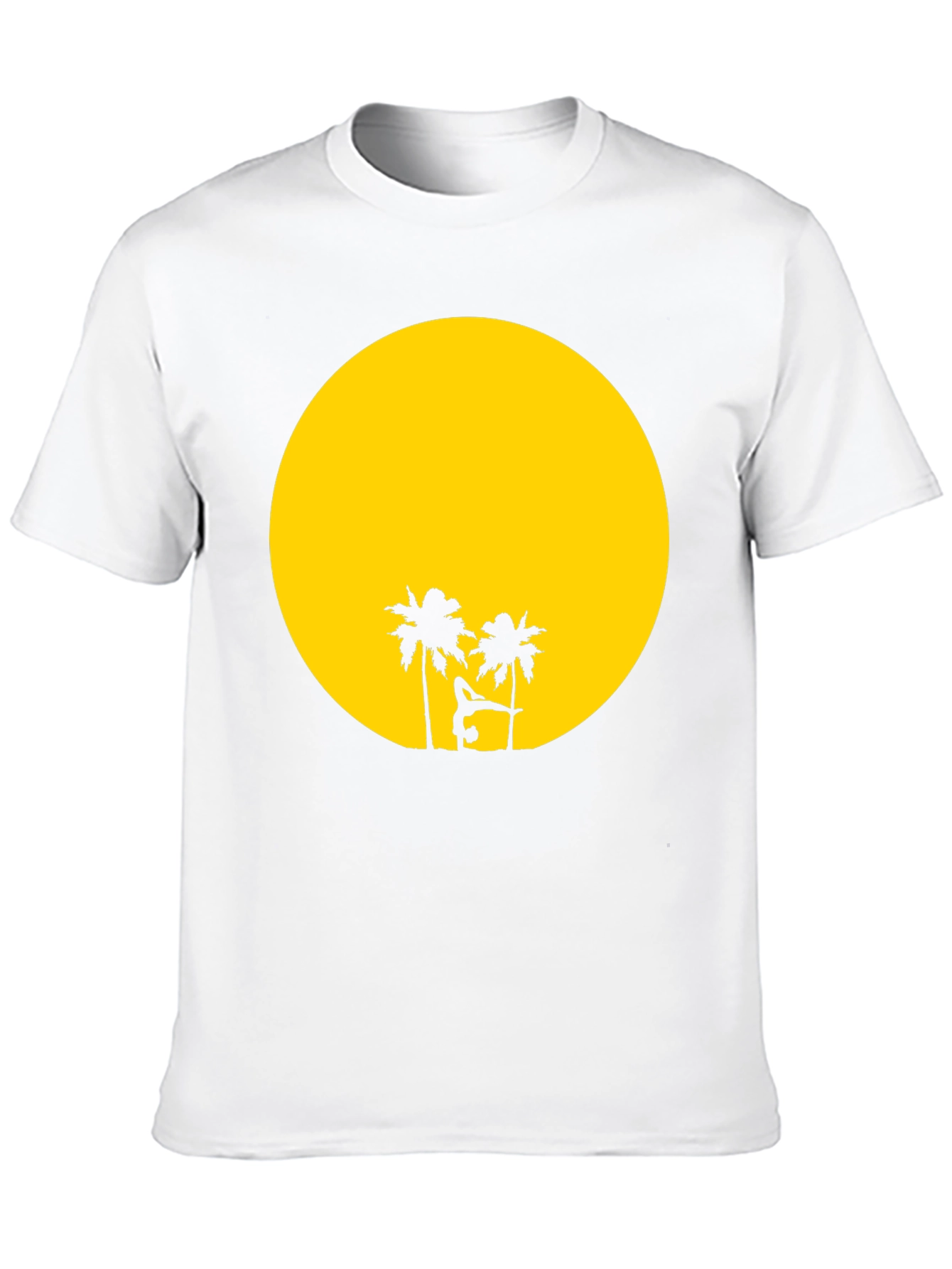 Sunset Yoga Black T-Shirt