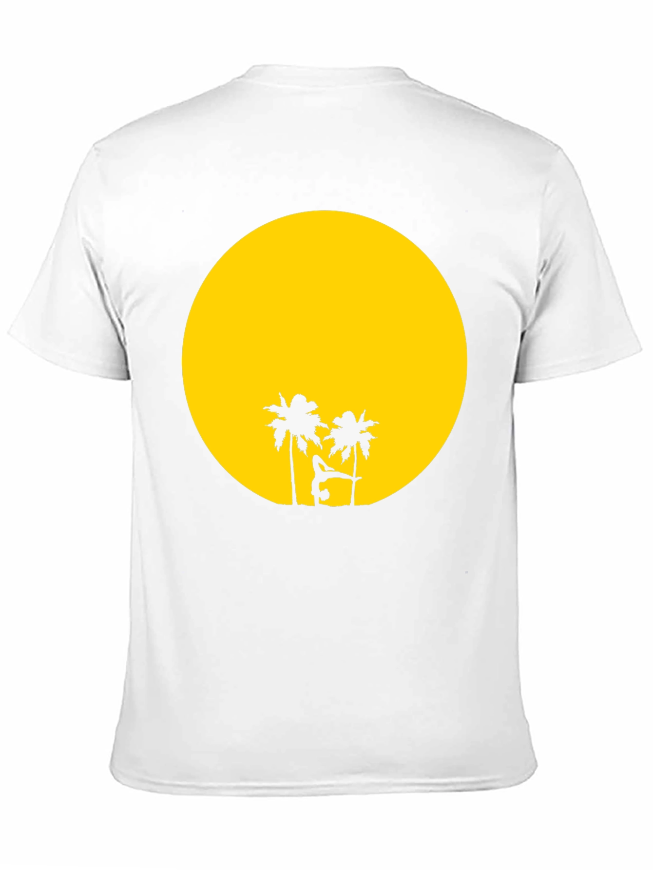 Sunset Yoga Black T-Shirt