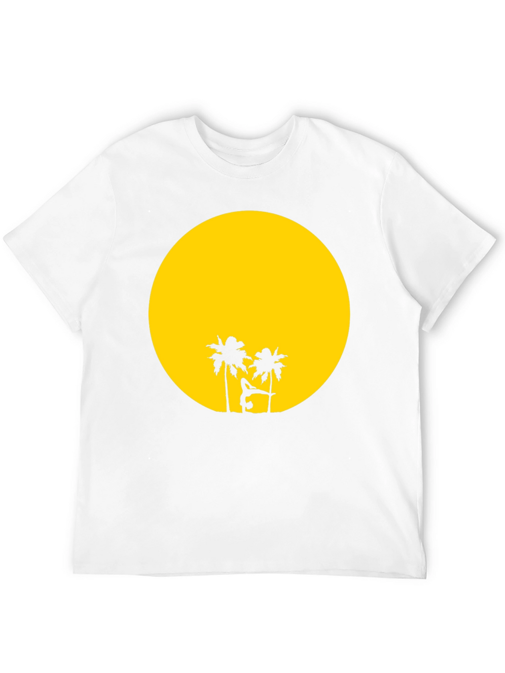 Sunset Yoga Black T-Shirt