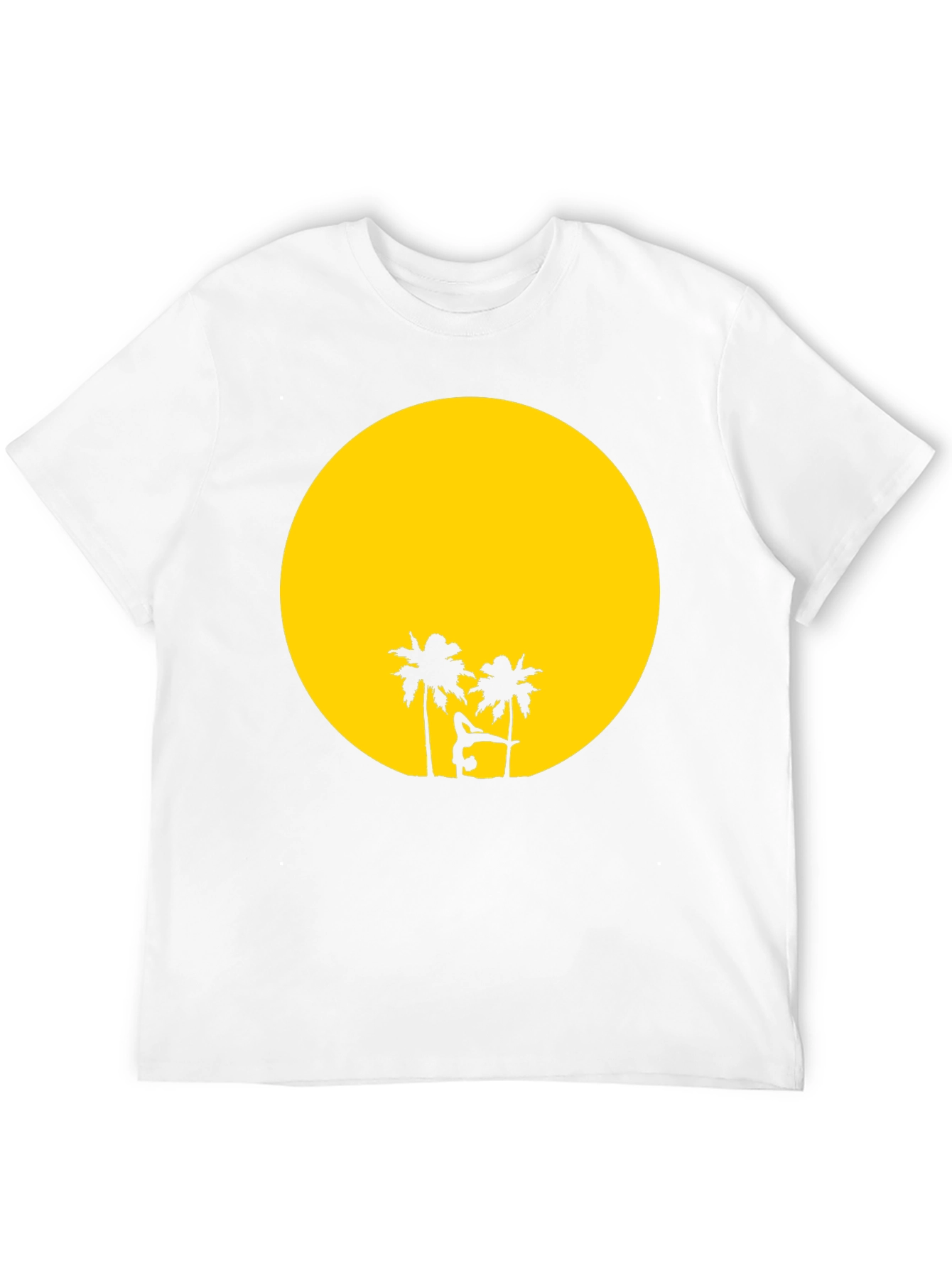 Sunset Yoga Black T-Shirt