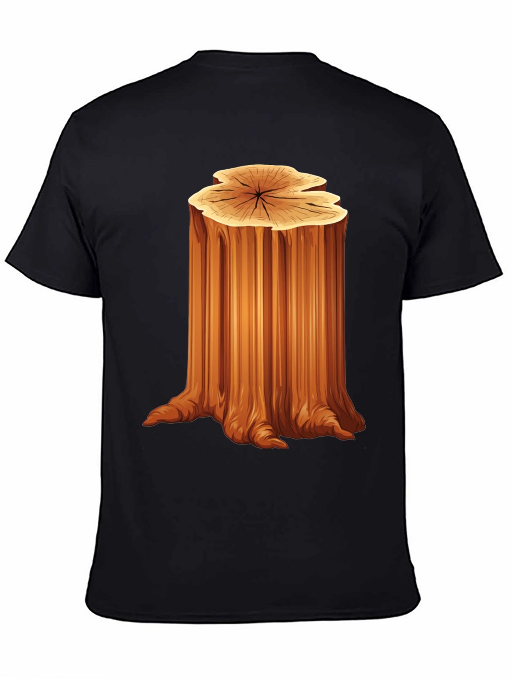 Nature Tree Stump Graphic T-Shirt