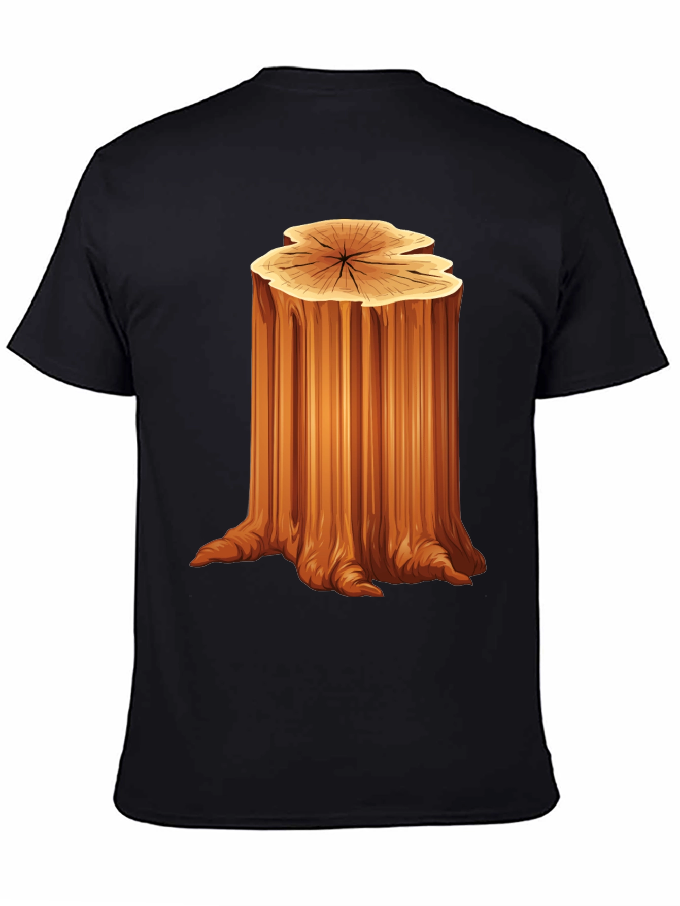 Nature Tree Stump Graphic T-Shirt