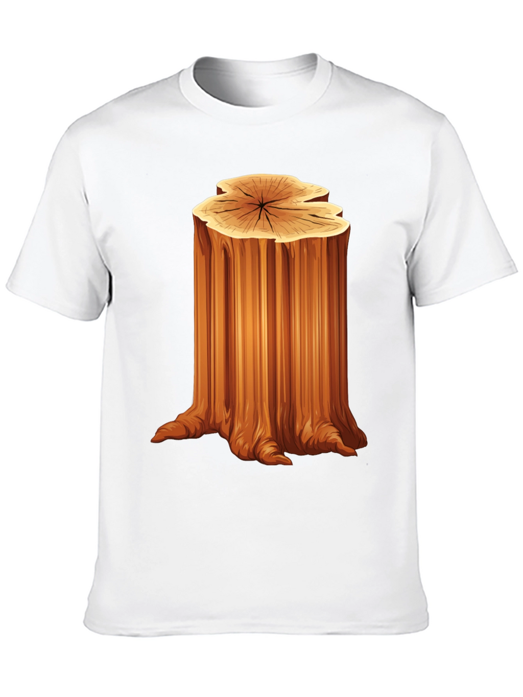 Nature Tree Stump Graphic T-Shirt